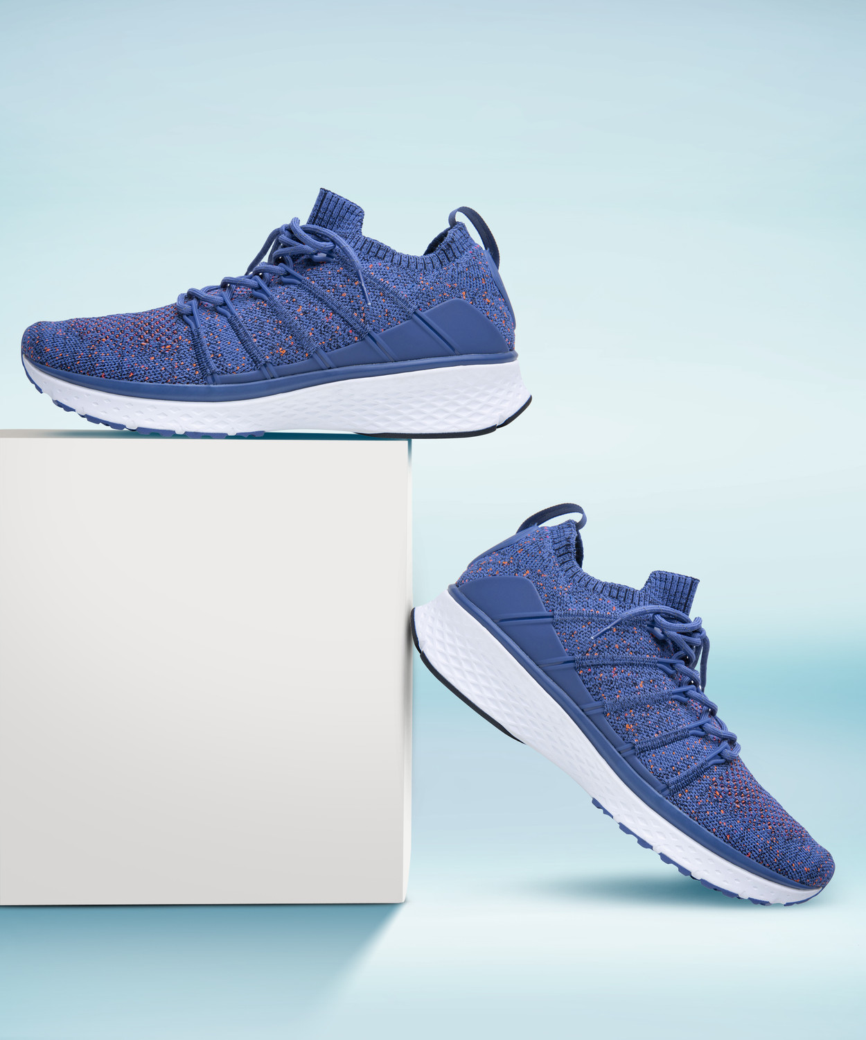 Blue Athleisure Walking Shoes for Men – Light‑weight