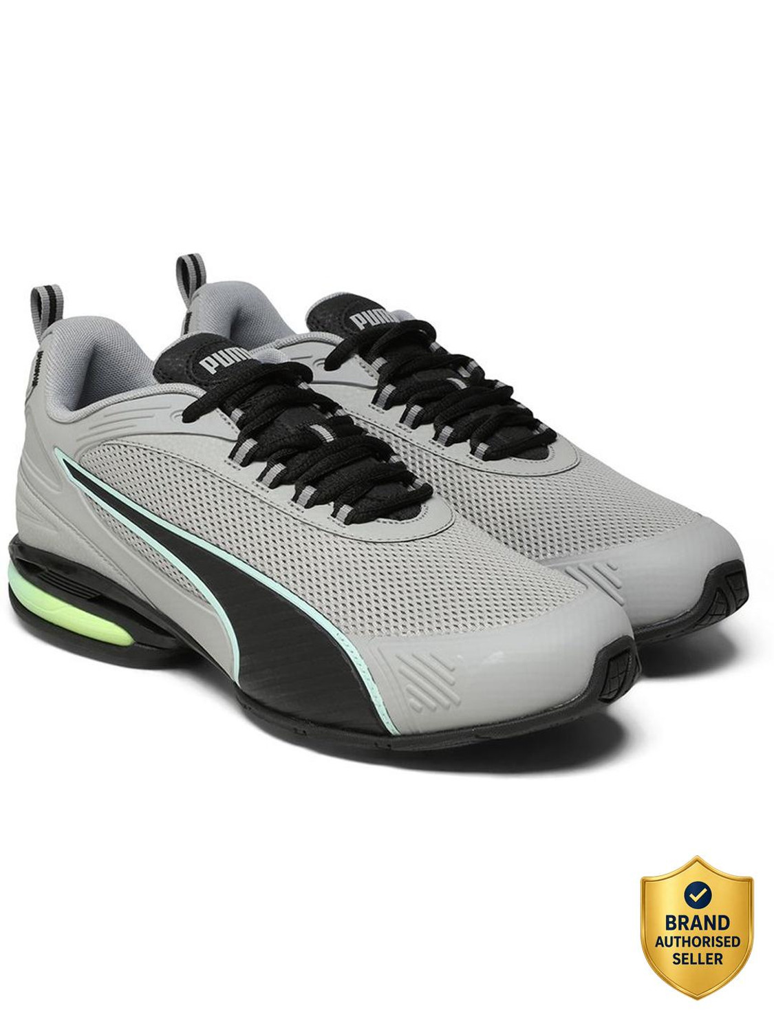 Image of Trenz ELEMENT Running Shoes for Men |Round Toe, Comfort Insole, Slip-Resistance Running Shoes For Men (Black , 8)