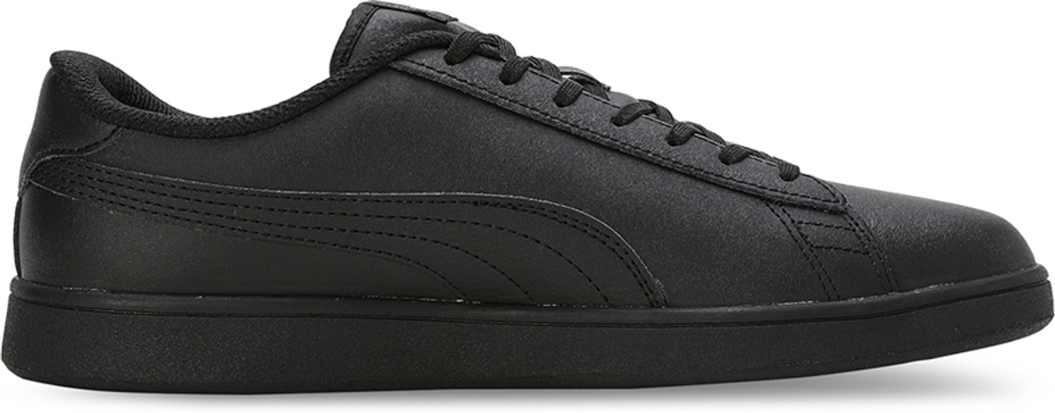 Image of PUMA Smash v2 L Sneakers For Women (Black , 3)