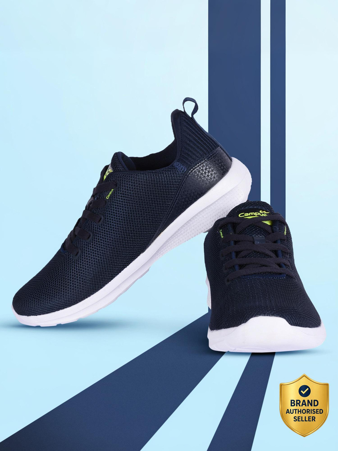 CRUNCH Running Shoes For Men  (Blue)