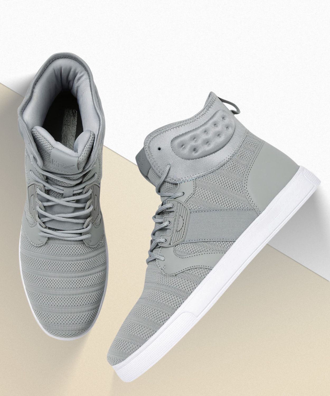 Hrx men clearance grey sneakers