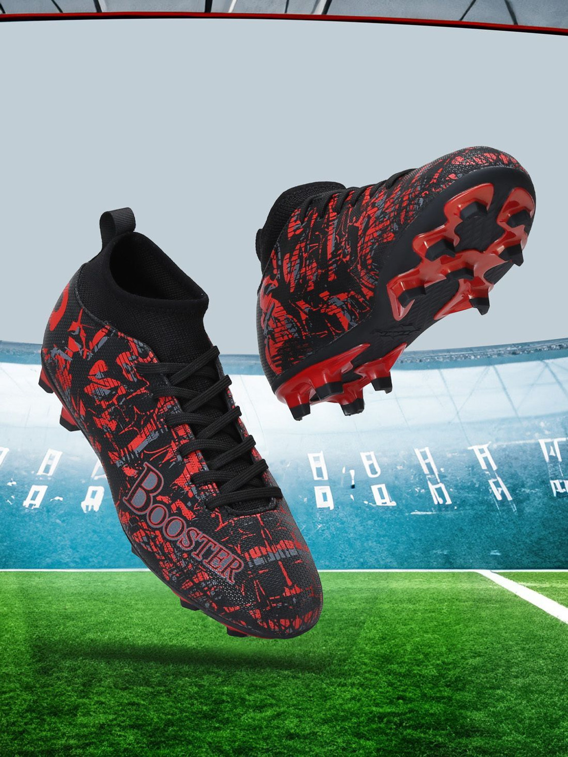 Image of VECTOR X Dynamite 2.0 Men's Football Shoes | Lightweight PVC Synthetic, Studded Outsole Football Shoes For Men (White , 4)
