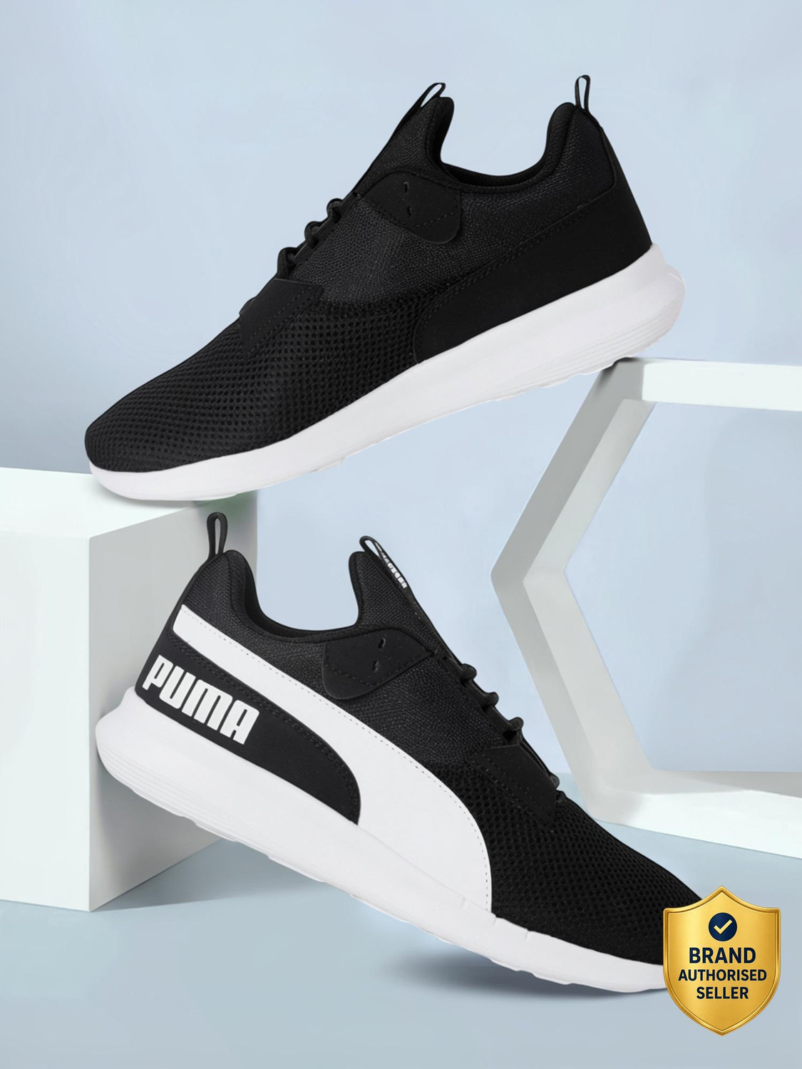 Player Running Shoes For Men  (Black)