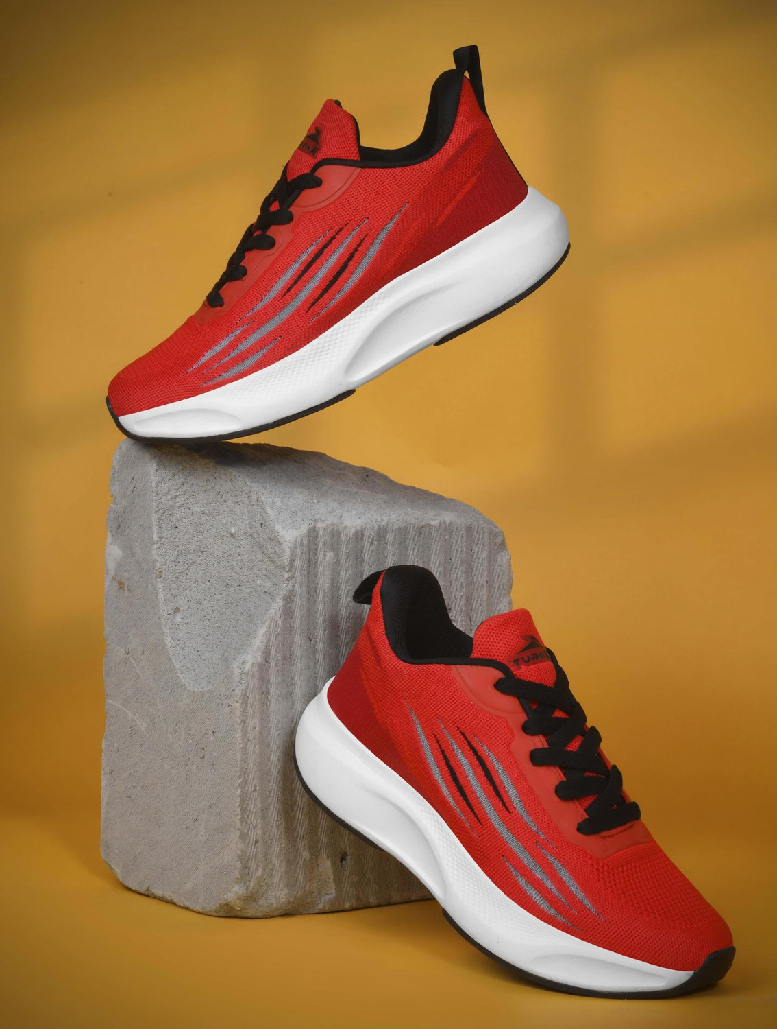 Image of CAMPUS DRAGON Running Shoes For Men (Burgundy , 12)