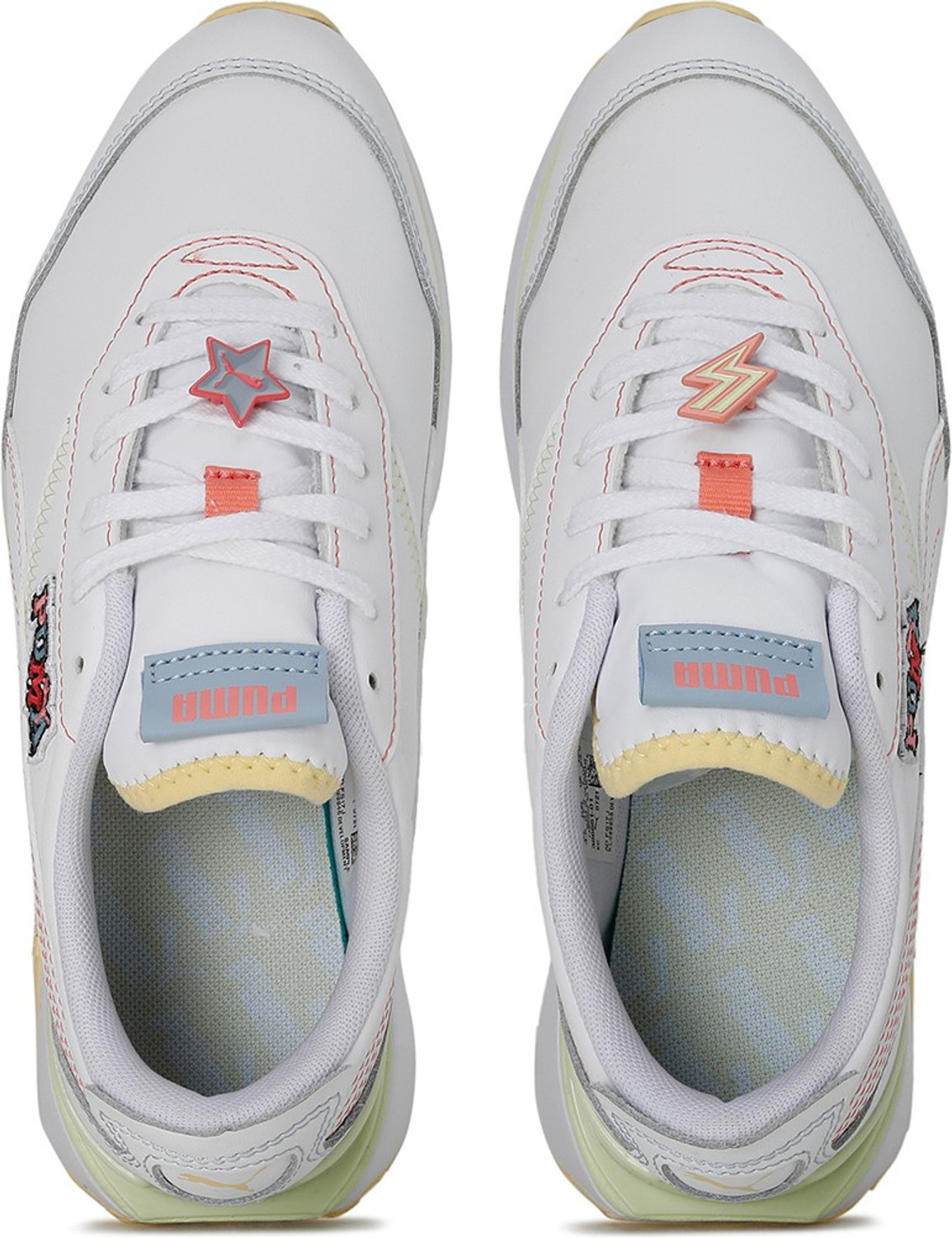 Image of PUMA Cruise Rider Badge Wns Sneakers For Women (White , 3.5)