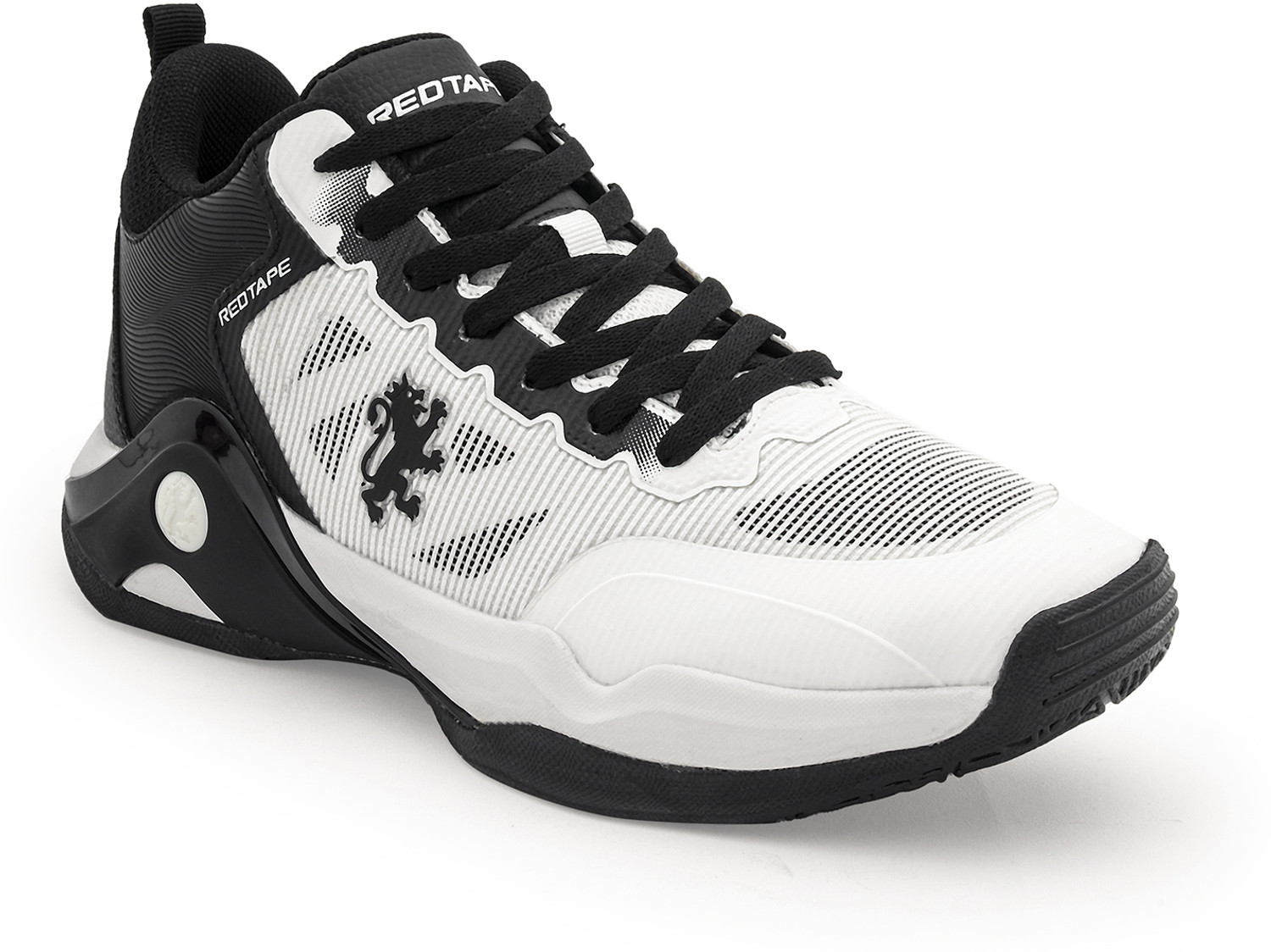 Lifestyle Basketball Shoes in Black White | Lifestyle Casual Sneakers For Men (Black, White , 6)