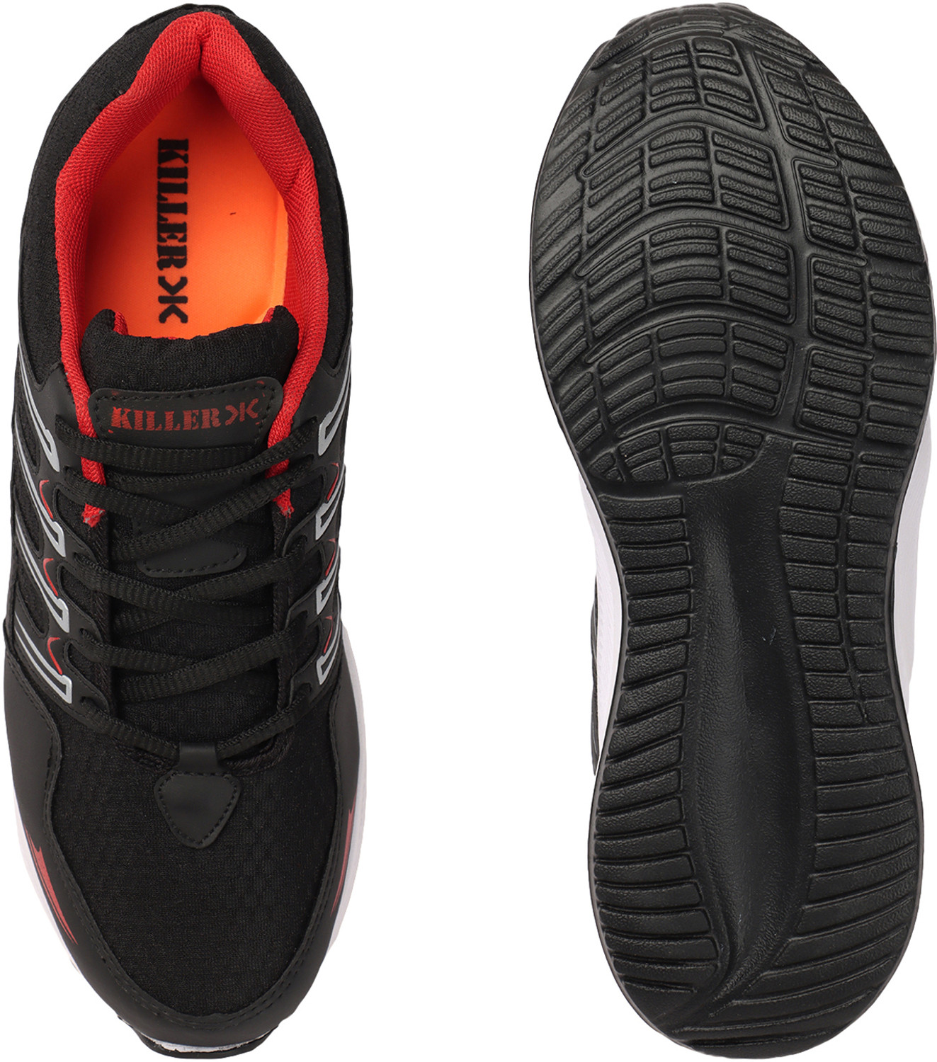 Image of KILLER K-OXIFIT Black Red Running Shoes For Men