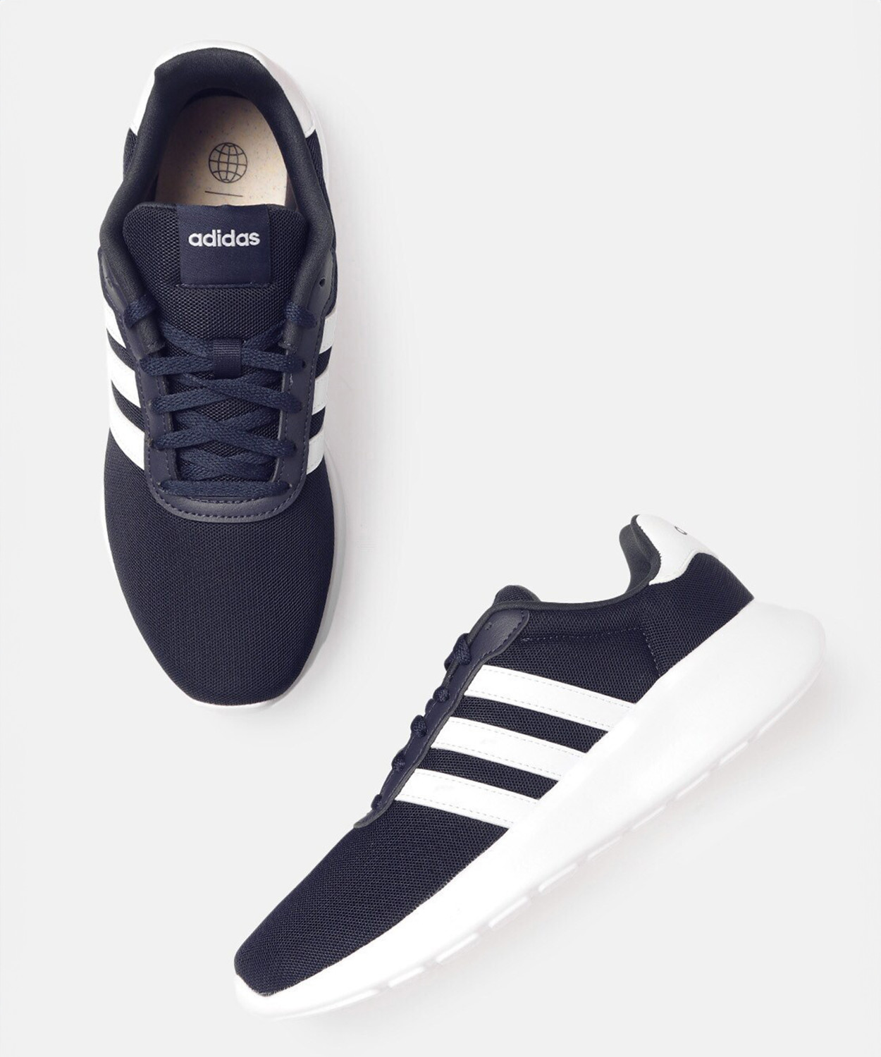 Image of ADIDAS LITE RACER 3.0 Running Shoes For Men (Black , 12.5)