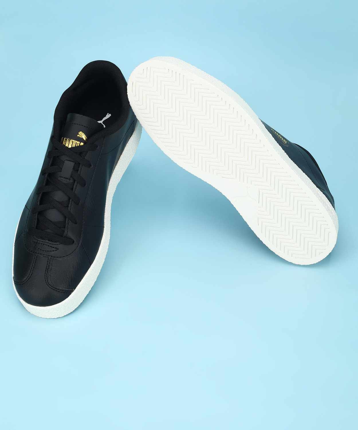 Mens black and discount gold pumas