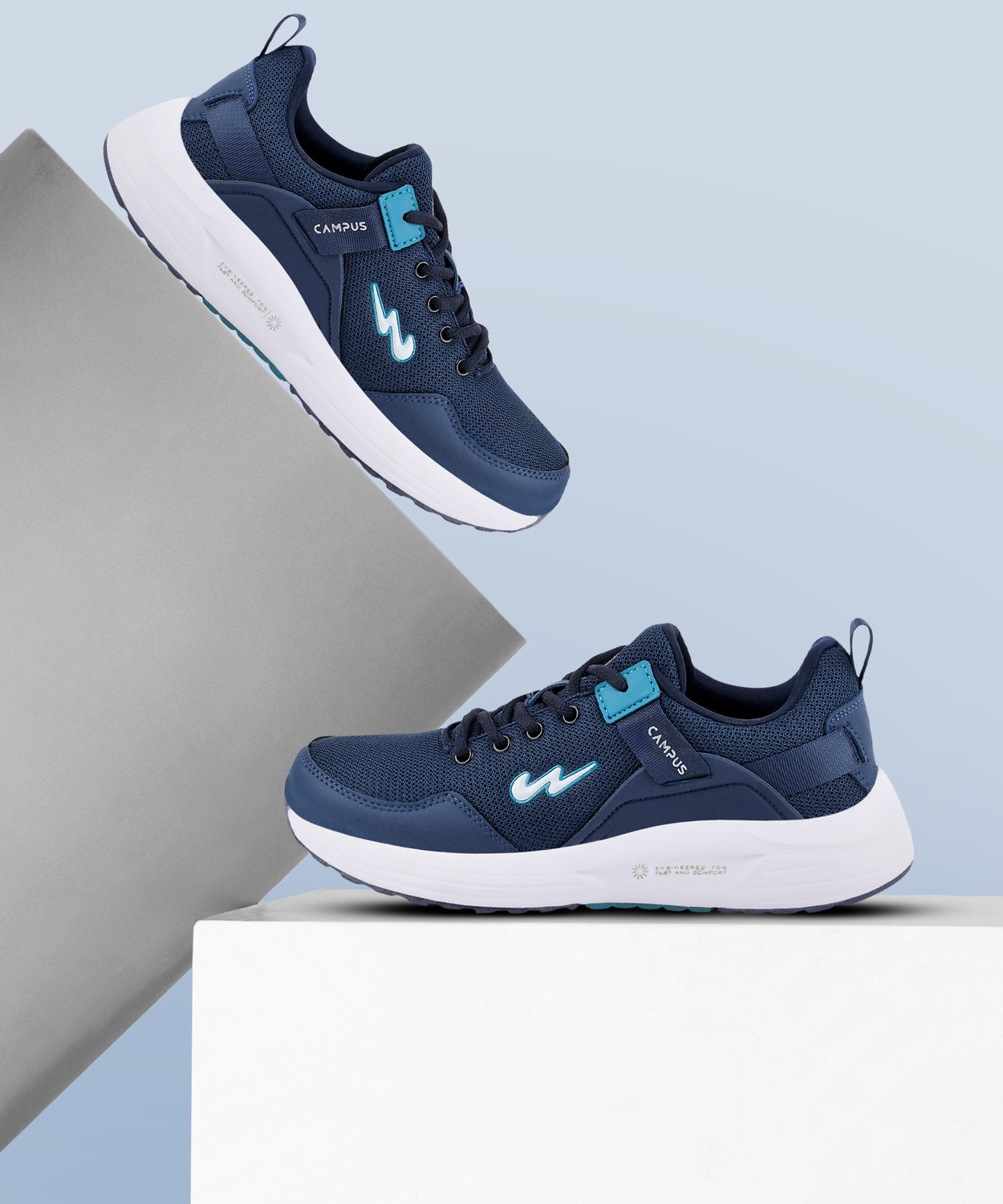 CAMPUS CESTER (N) Running Shoes For Men (Blue 8) Price History