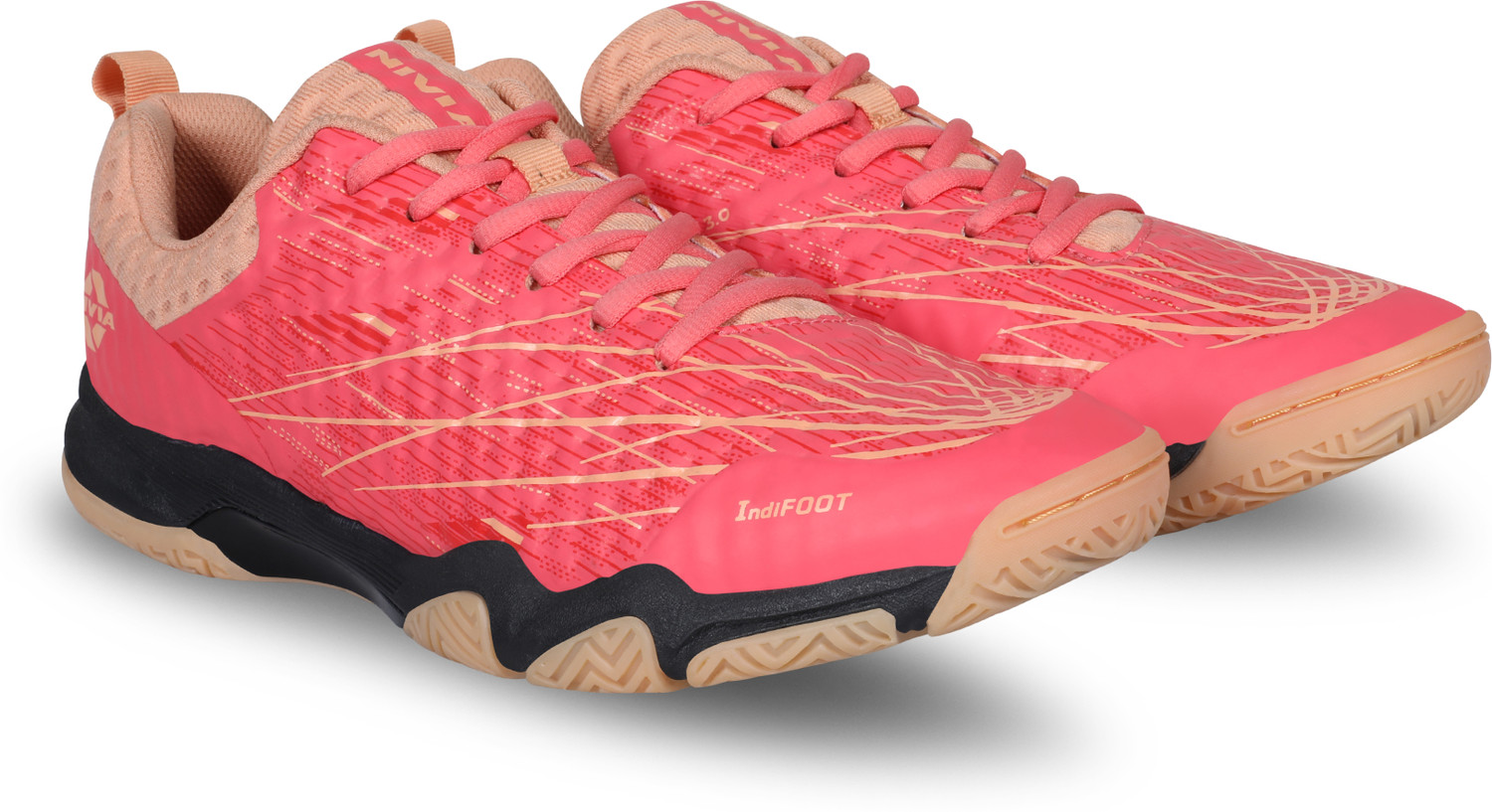 Image of NIVIA Powerstrike 3.0 Badminton Shoes For Men (Multicolor)