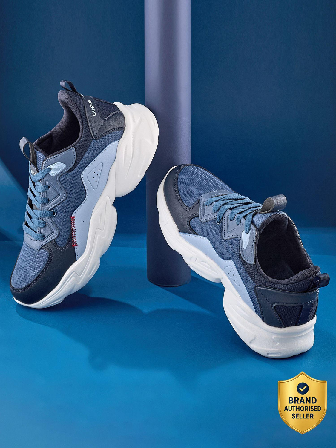 CAMPUS Men's Casual Shoes | Trendy Chunky Design | Breathable & Comfy | Lace-Up Sneakers For Men
