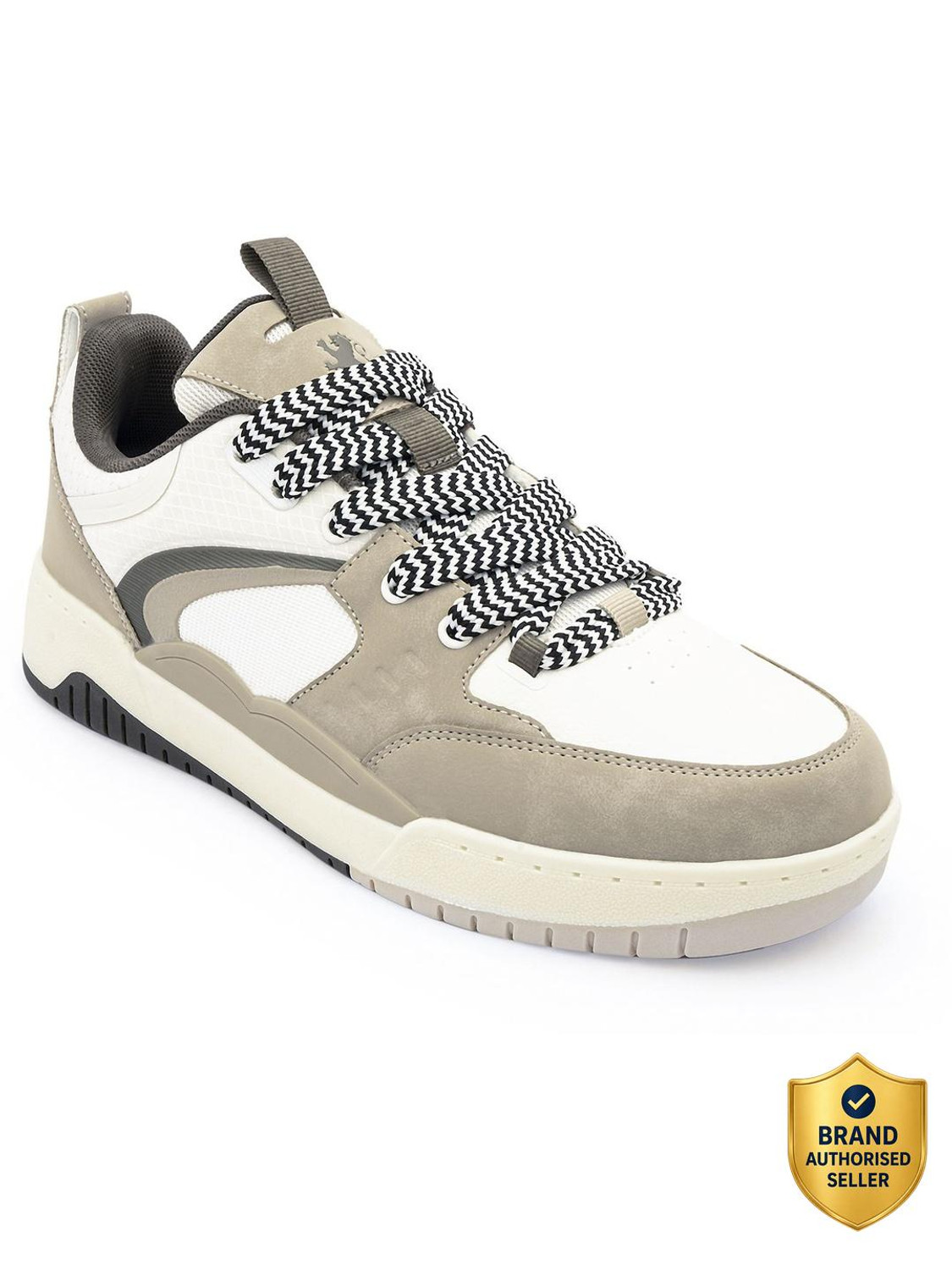 Image of RED TAPE Lifestyle Sneakers Shoes for Men | Rounded Front, Soothing Insole Sneakers For Men (Grey, White, 9)