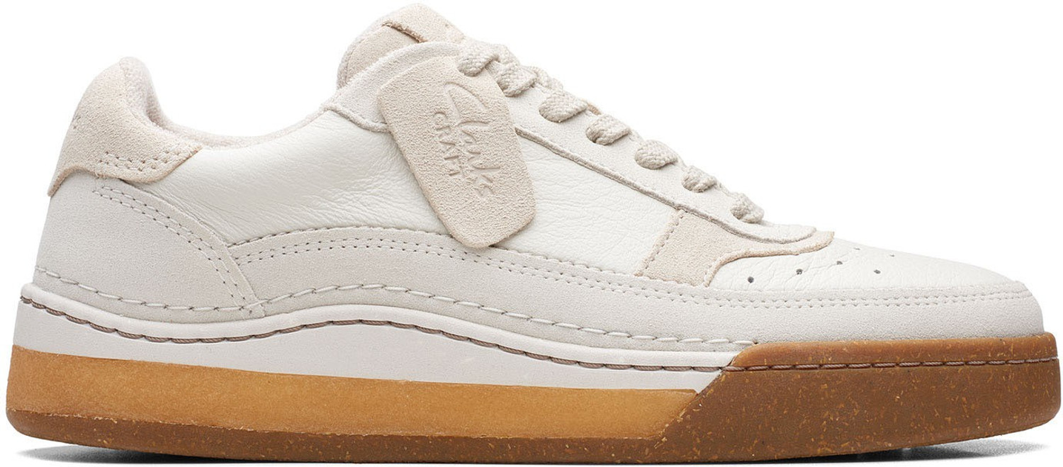 Image of CLARKS CraftCourtLace WHITE COMB Casuals For Men