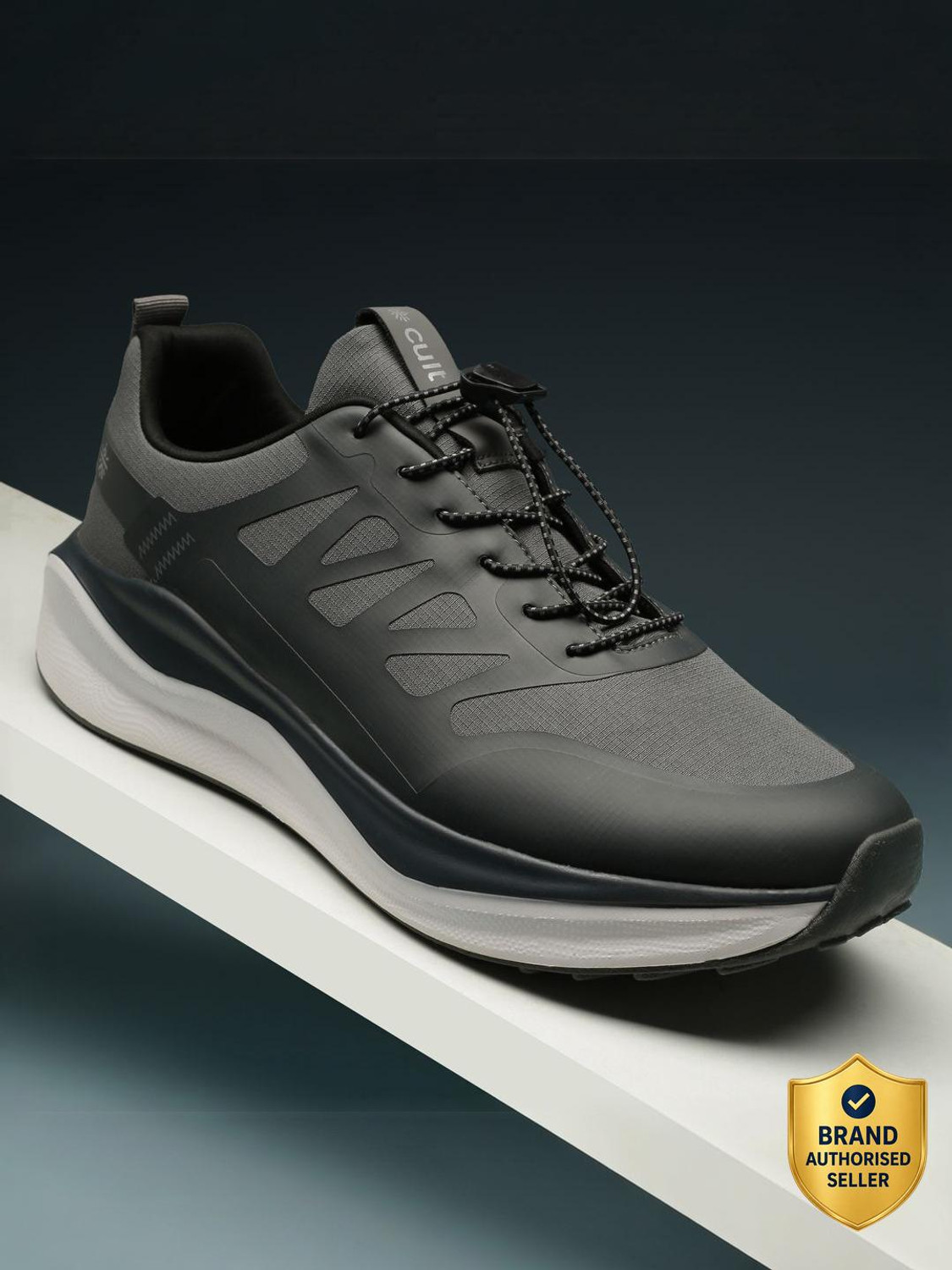 Image of Cult Vadyr Running Shoes Breathable Mesh Upper Enhanced Cushioning Superior Grip Running Shoes For Men (Grey , 6)