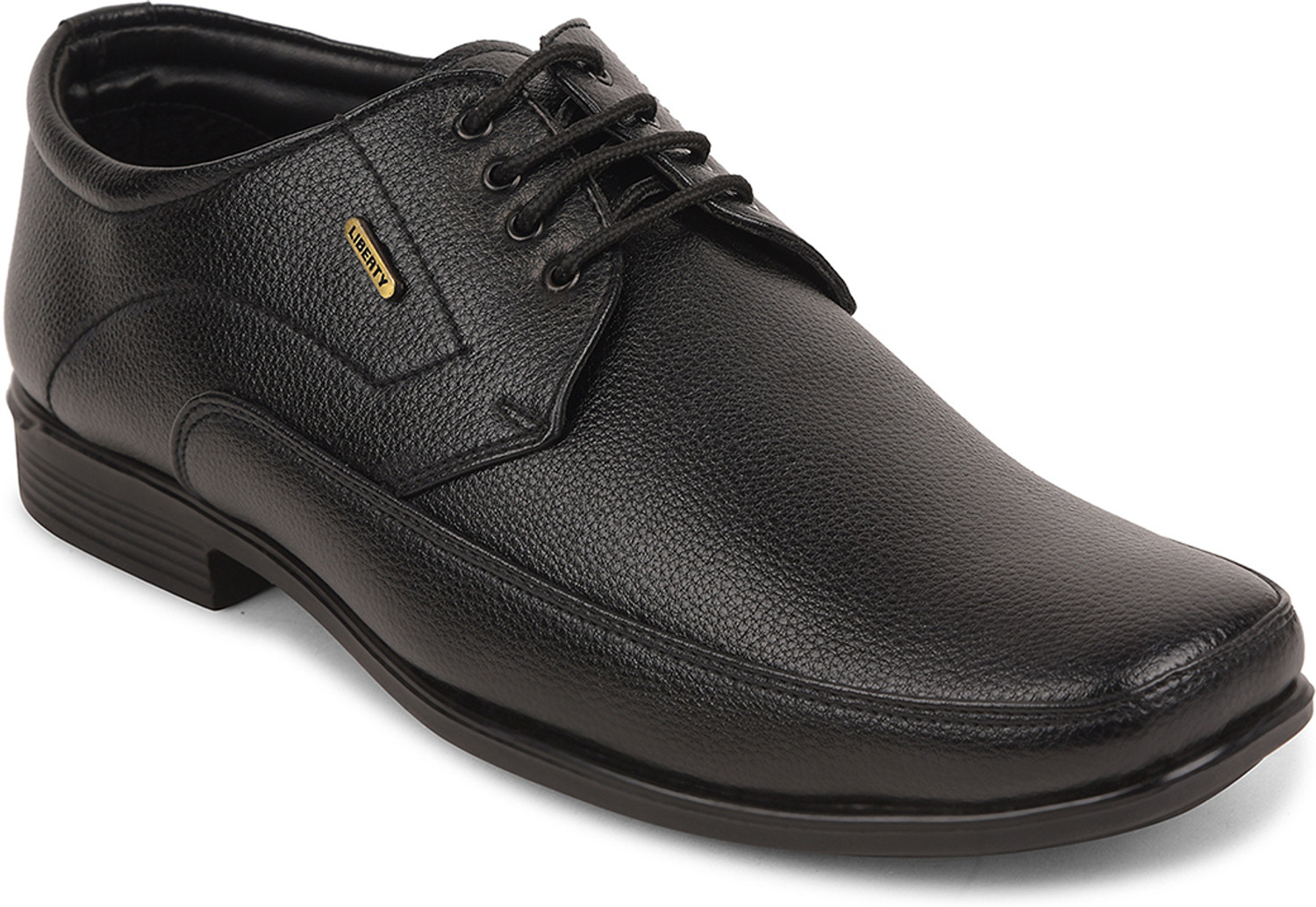 Image of LIBERTY Fortune UVL-134 Formal Lacing Shoes With PU Sole | Suitable For Office Wear Derby For Men (Black , 11)