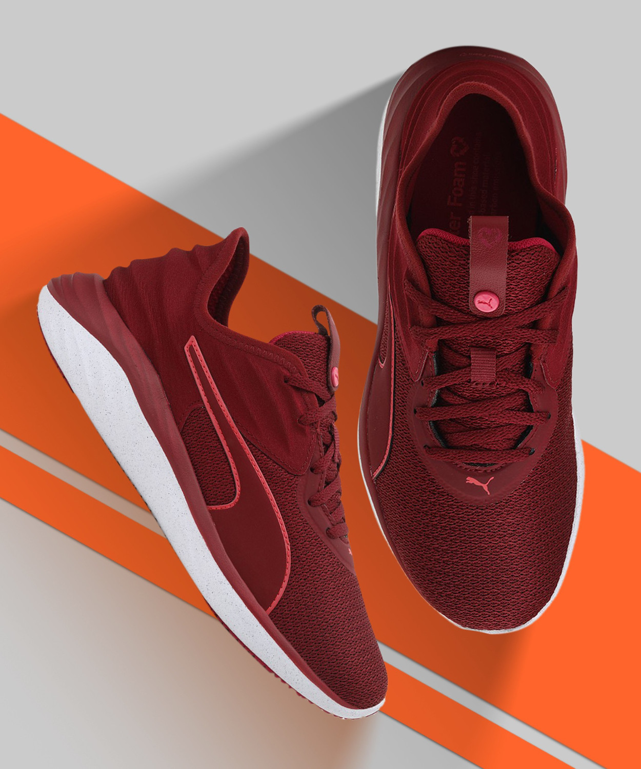 Puma red shop shoes 3d