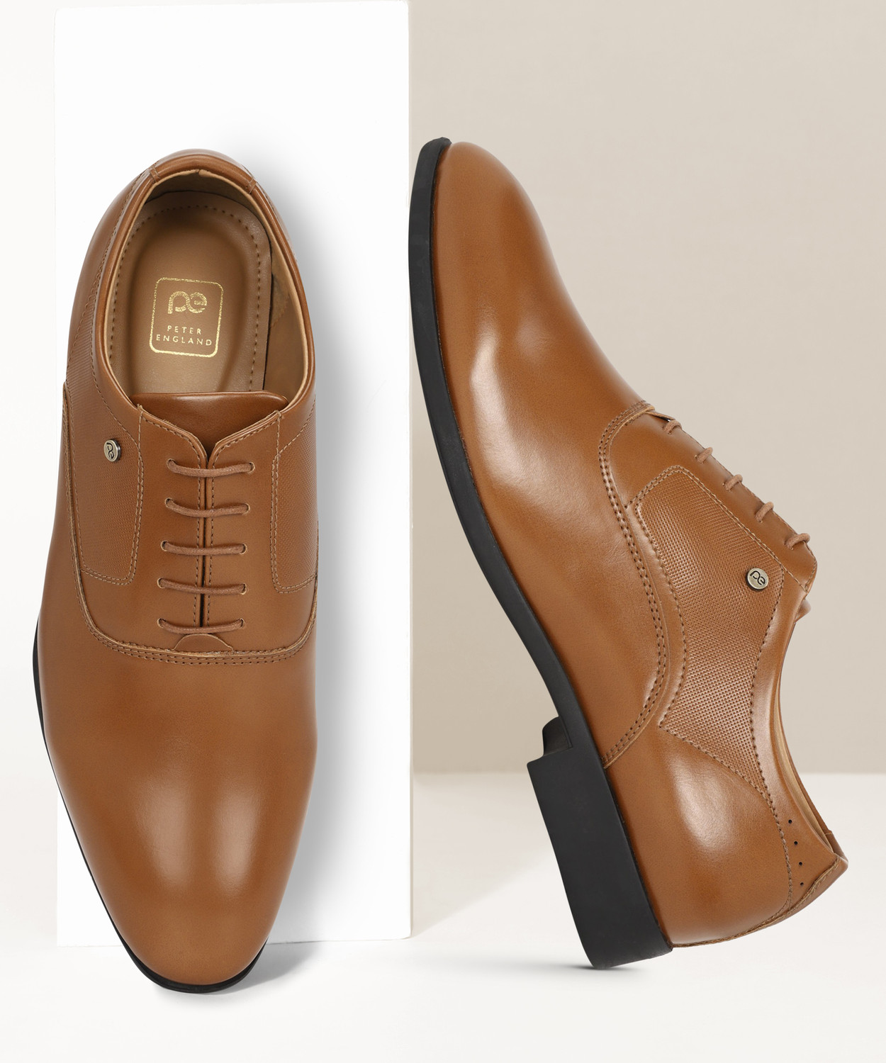 Buy Peter England oklar Tan