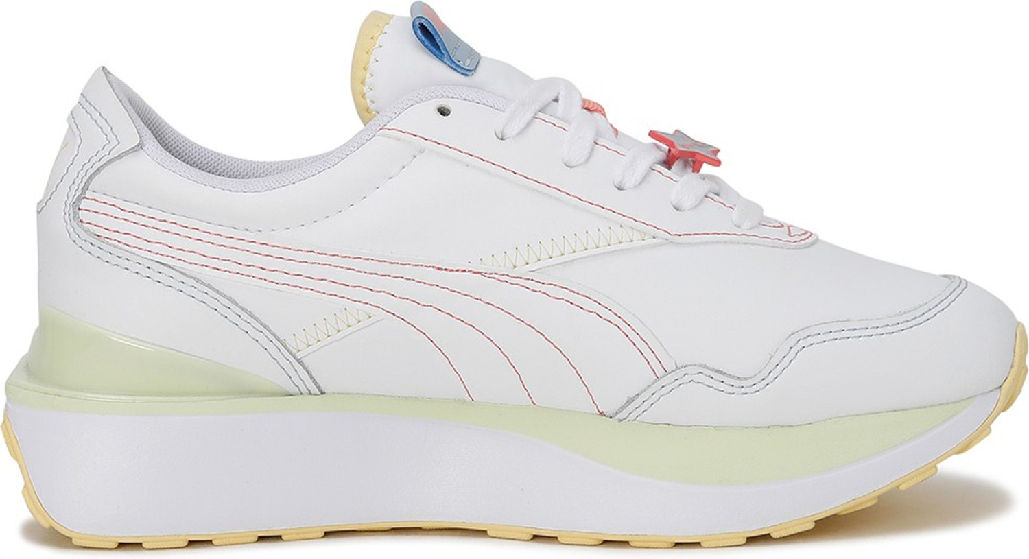 Image of PUMA Cruise Rider Badge Wns Sneakers For Women (White , 3.5)