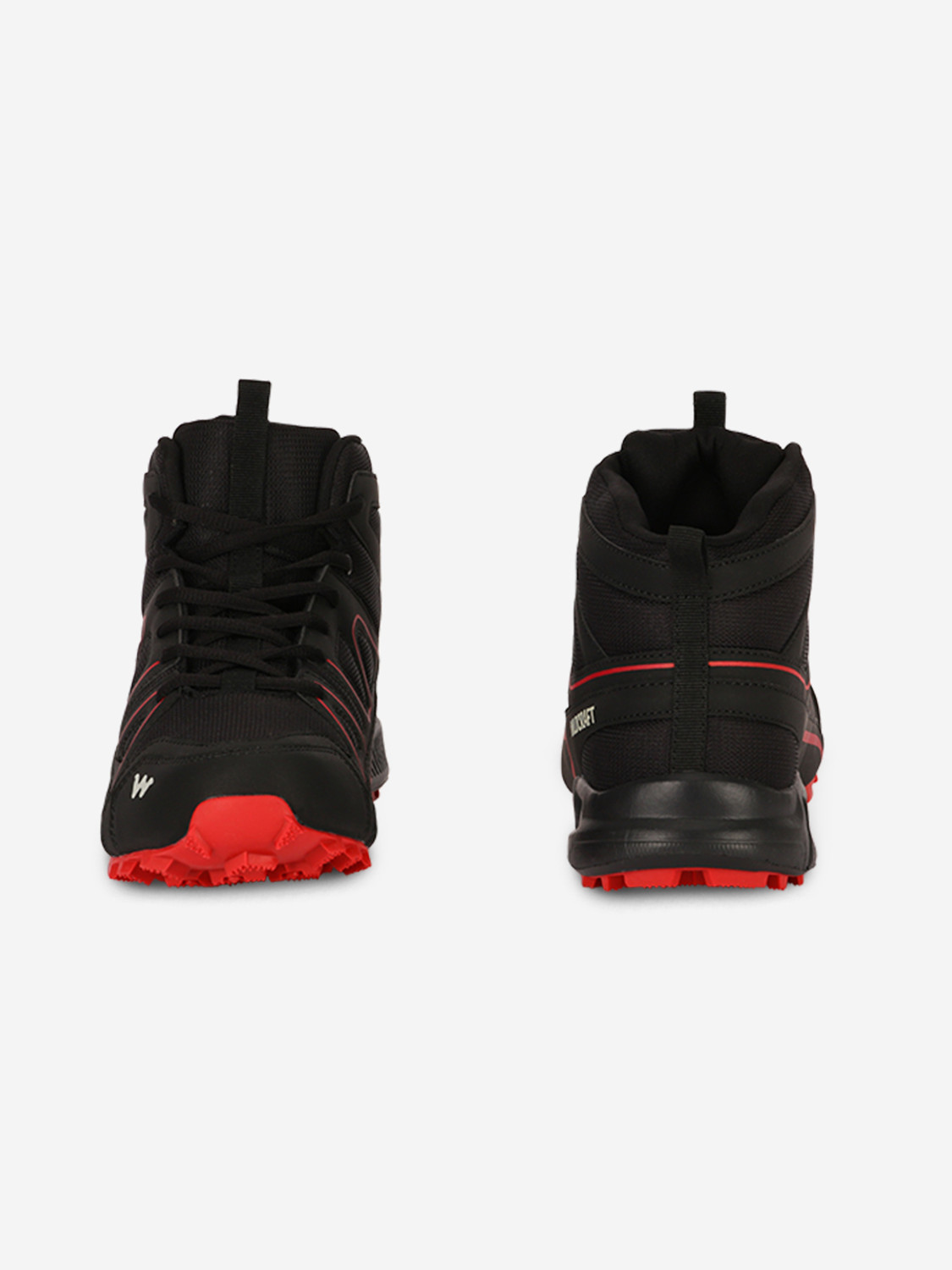 Wildcraft Magellan Hiking & Trekking Shoes For Men (Black, Red) Price