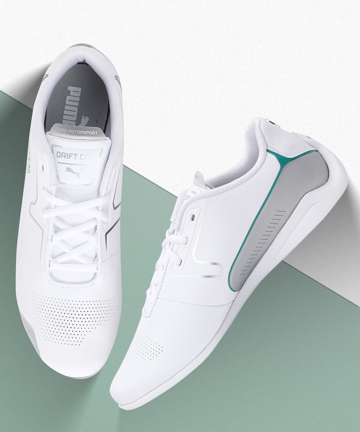PUMA Mercedes Drift Cat 8 Sneakers For Men White Price History
