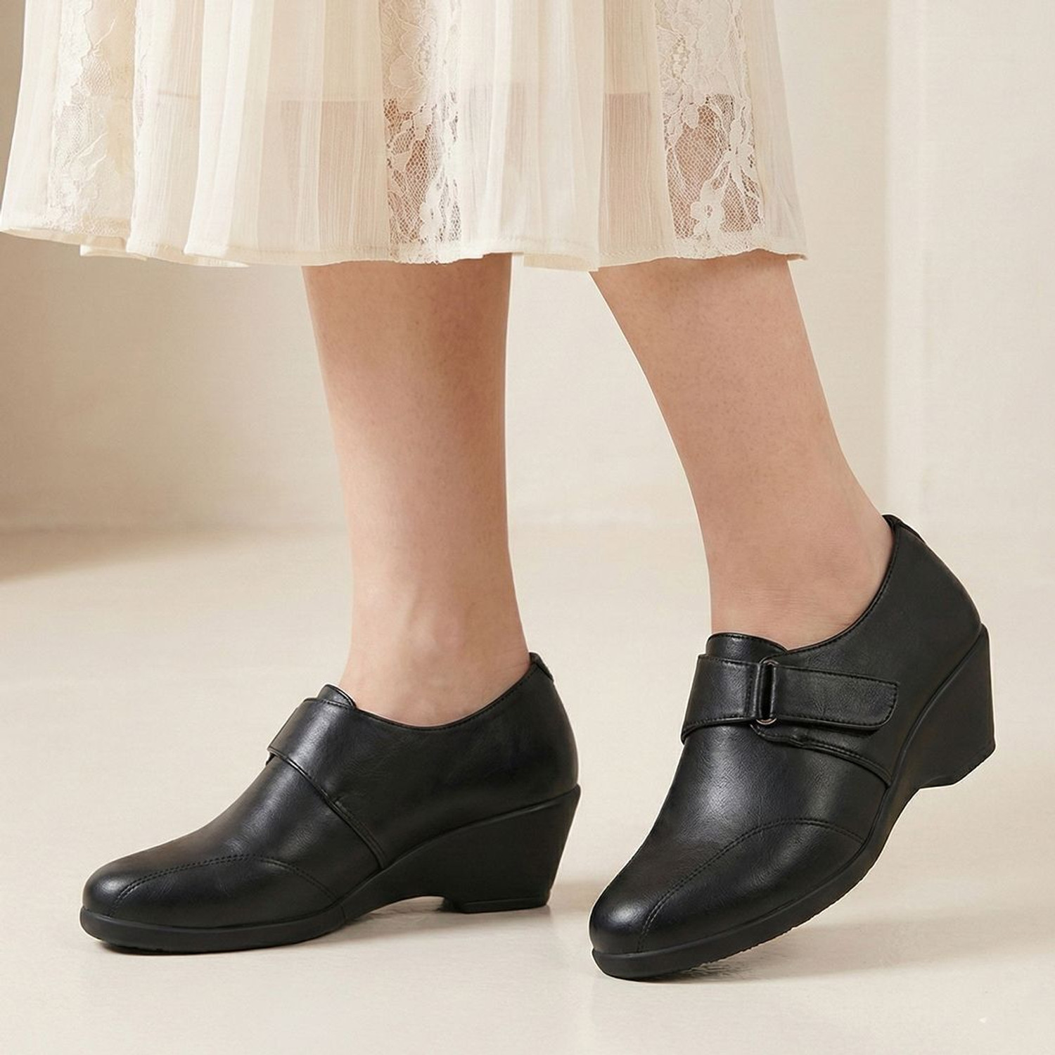 Image of TOSHINA SHOES KING Bellies Slip On For Women (Black , 8)
