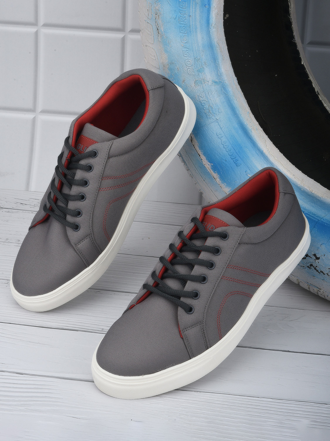 LIBERTY Gliders HYPER L1 Canvas Shoes For Men Grey Price History