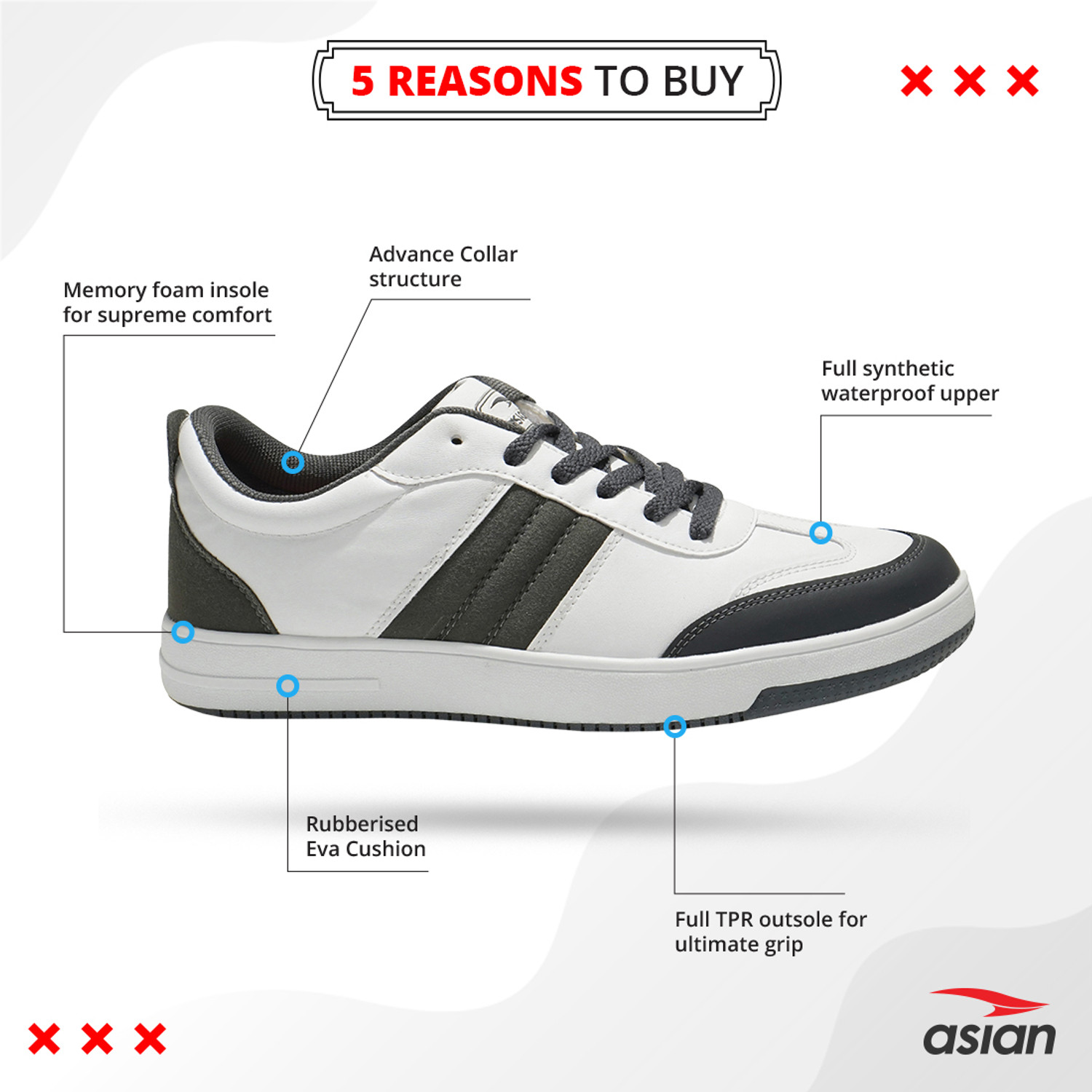 Image of asian Jasper-06 Grey Walking,Casual,Stylish Sneakers For Men