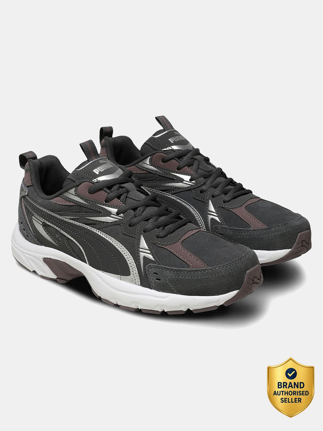 Milenio Tech SD Sneakers For Men (Black , 10)