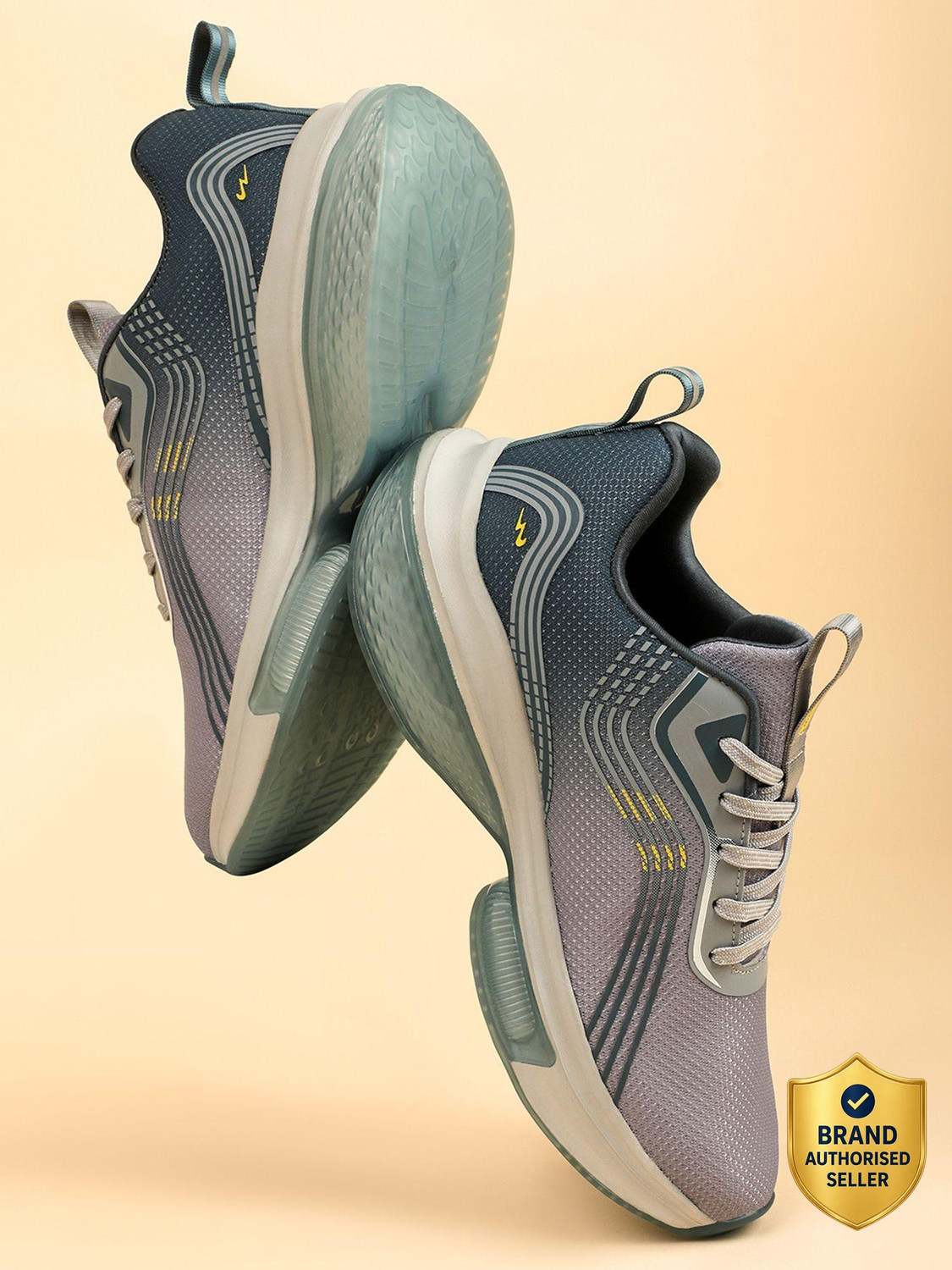 CAMPUS LAM Men's Sports Shoes | Cushioned Insole with Support-Tech | Breathable Lace-Up Running Shoes For Men