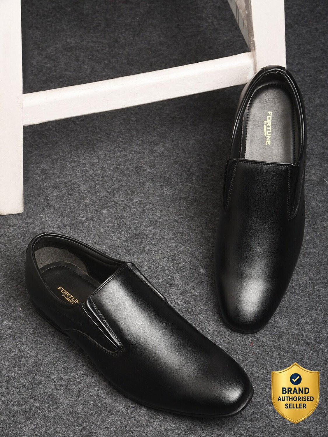 Image of LIBERTY Fortune UVL-134 Formal Lacing Shoes With PU Sole | Suitable For Office Wear Derby For Men (Black , 11)