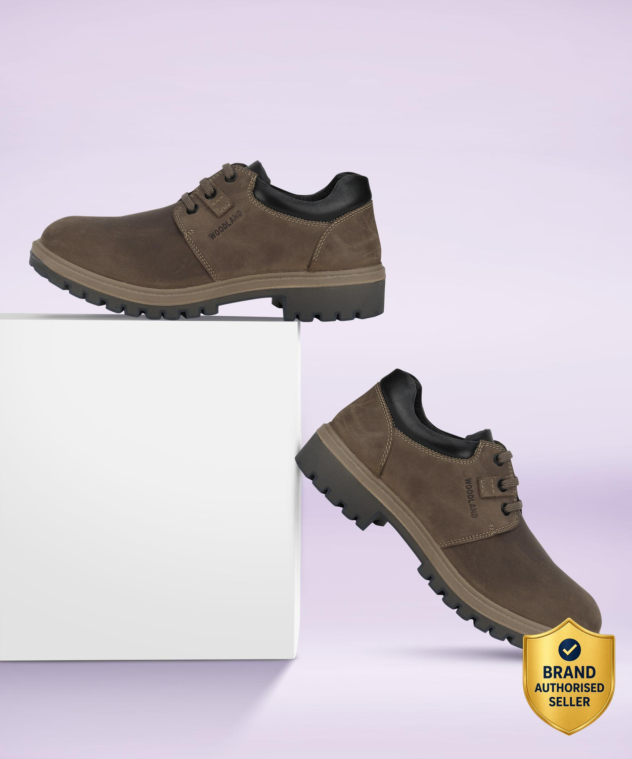 Woodland Corporate Casuals For Men (Brown)