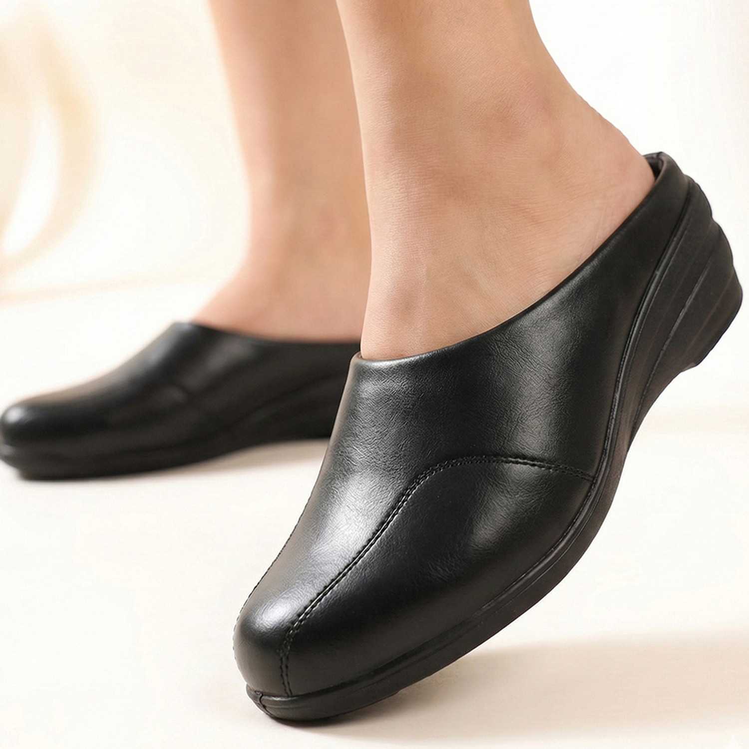Image of TOSHINA SHOES KING Bellies Slip On For Women (Black , 8)