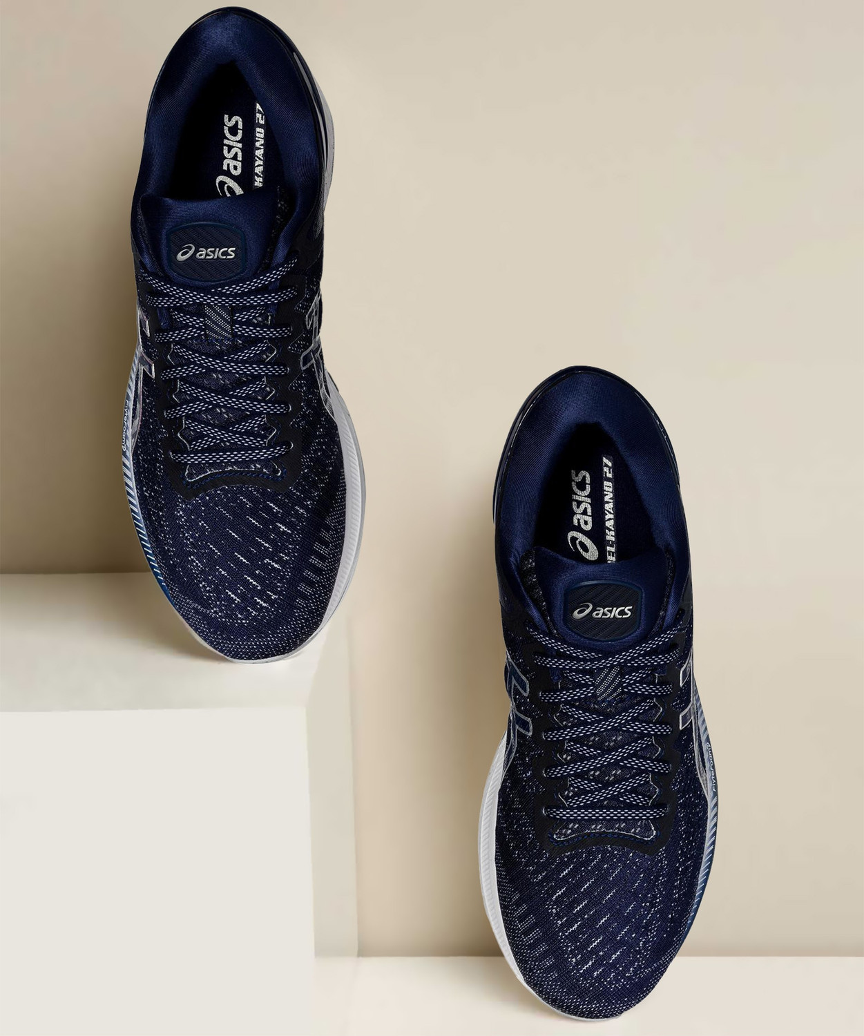 Asics GEL KAYANO 27 Running Shoes For Men Blue Price History