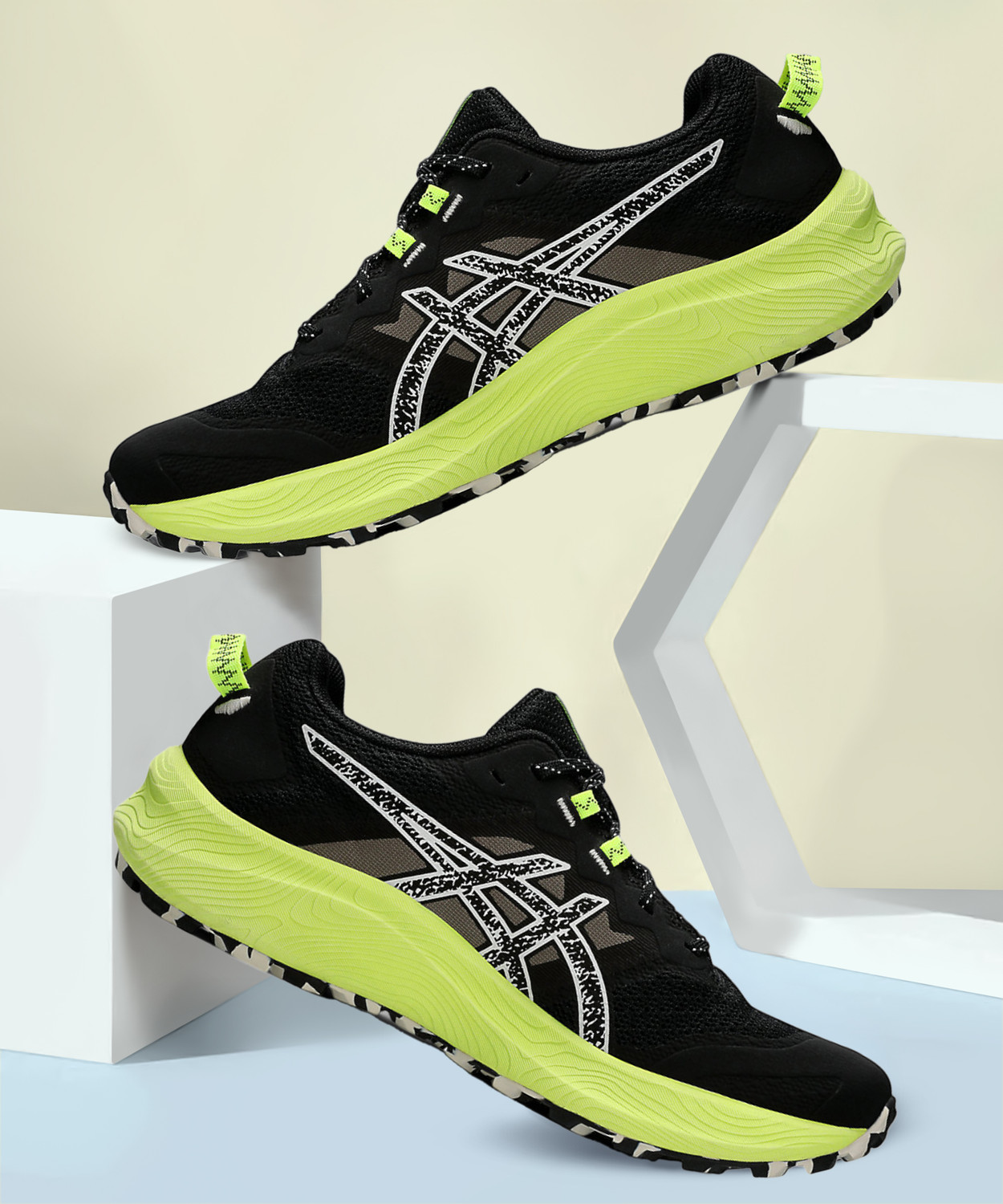 Image of Asics Trabuco Terra 2 Running Shoes For Men (Black , 7)