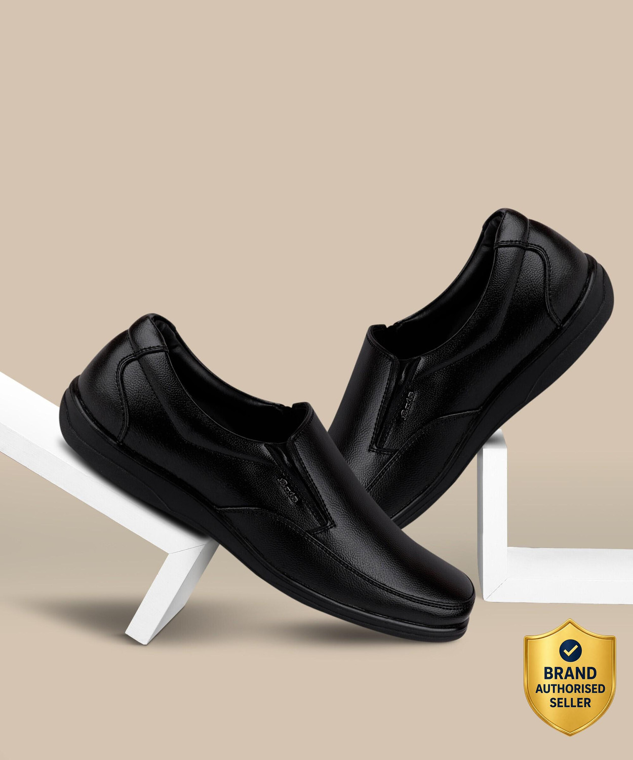 Office Formal Shoes Slip On For Men  (Black)