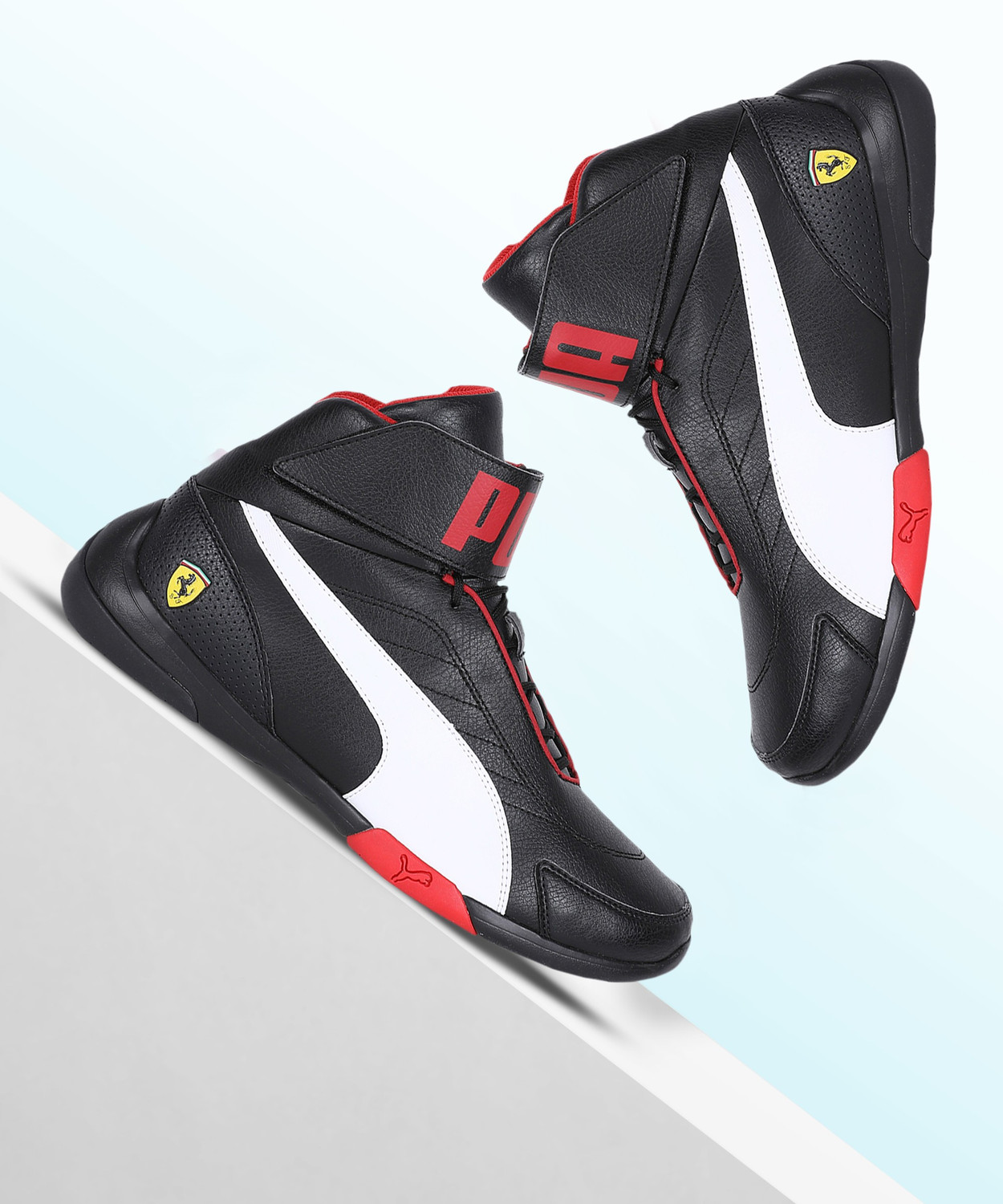 PUMA Ferrari Kart Cat Mid III High Tops Sneakers For Men Black 8 Price History