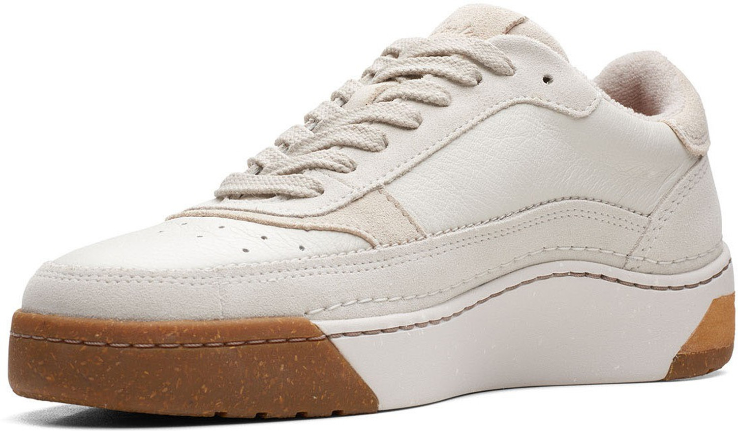 Image of CLARKS CraftCourtLace WHITE COMB Casuals For Men