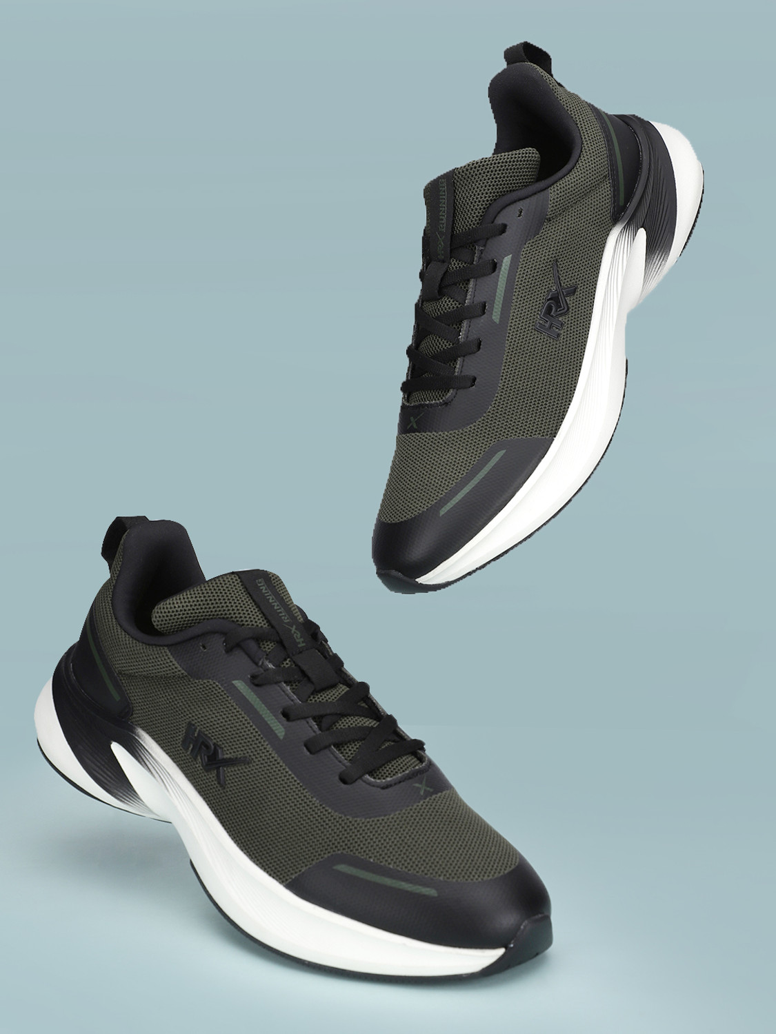 Hrx olive green best sale shoes