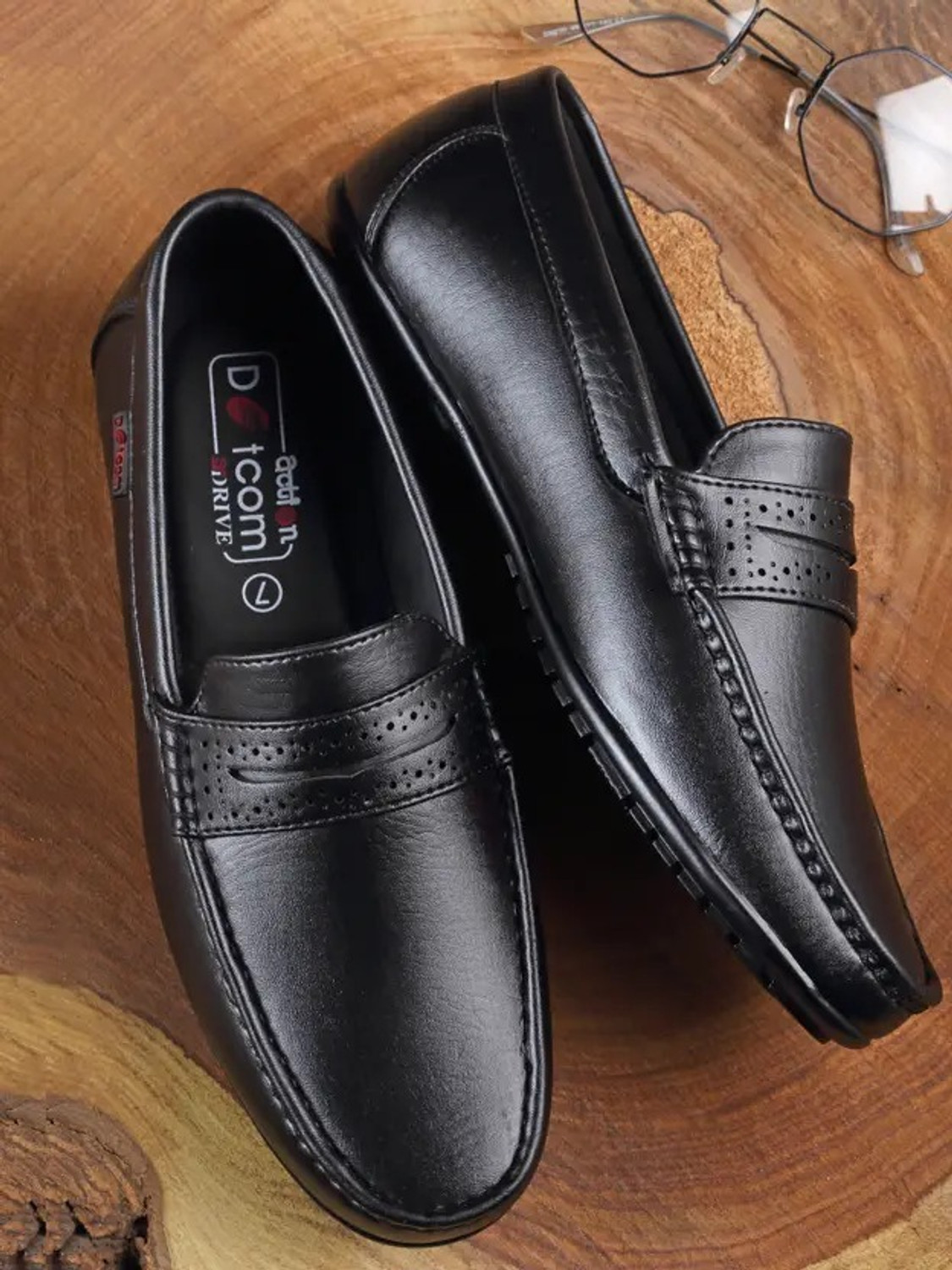 action Action Dotcom DRIVE-43 Light Weight,Comfortable,Trendy, Synthetic,Leather Loafers For Men