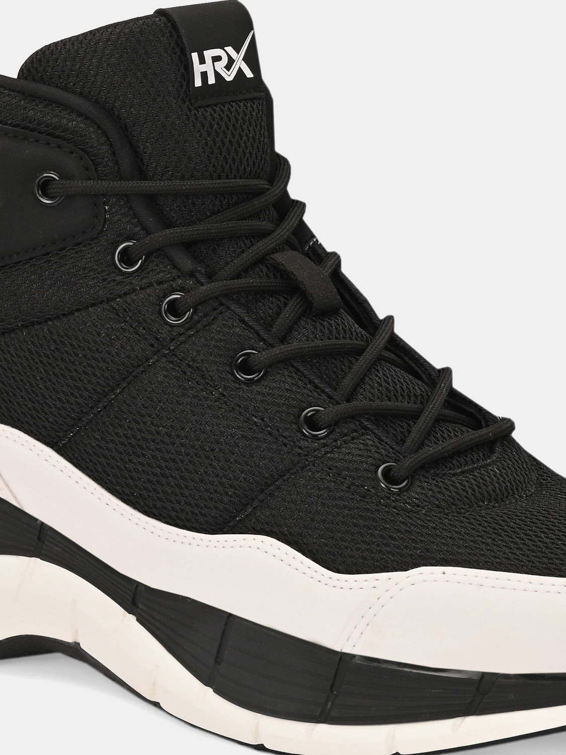 Image of HRX by Hrithik Roshan HRX-064 10 Basketball Shoes For Men (Black , 9)
