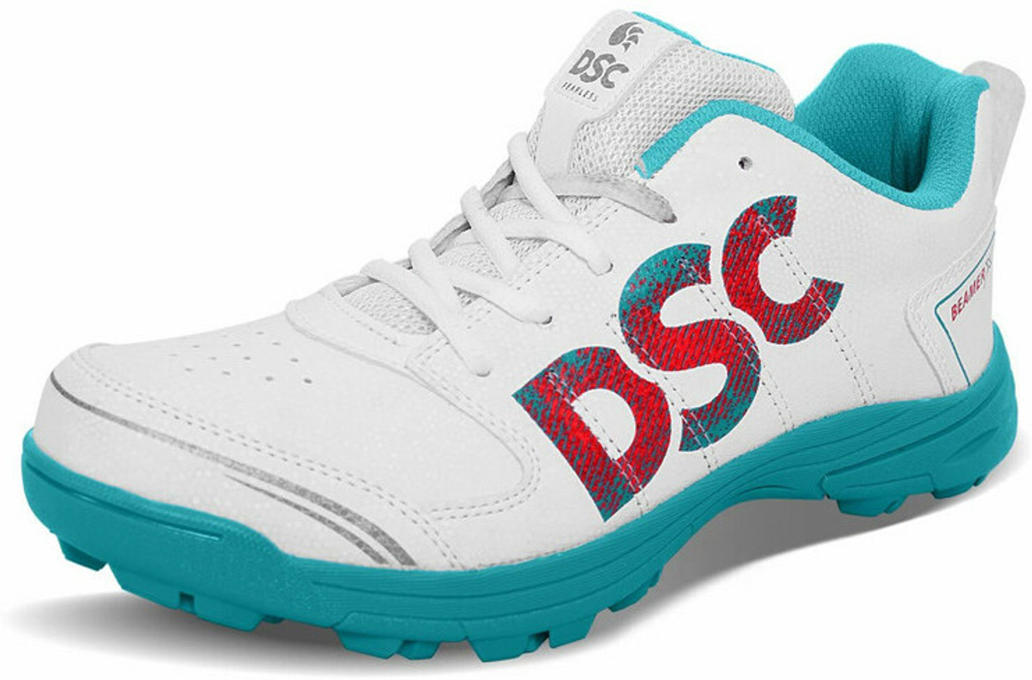 Image of DSC Beamer X Polyvinyl Chloride, Color - Dark Cyan, UK 12 Cricket Shoes For Men
