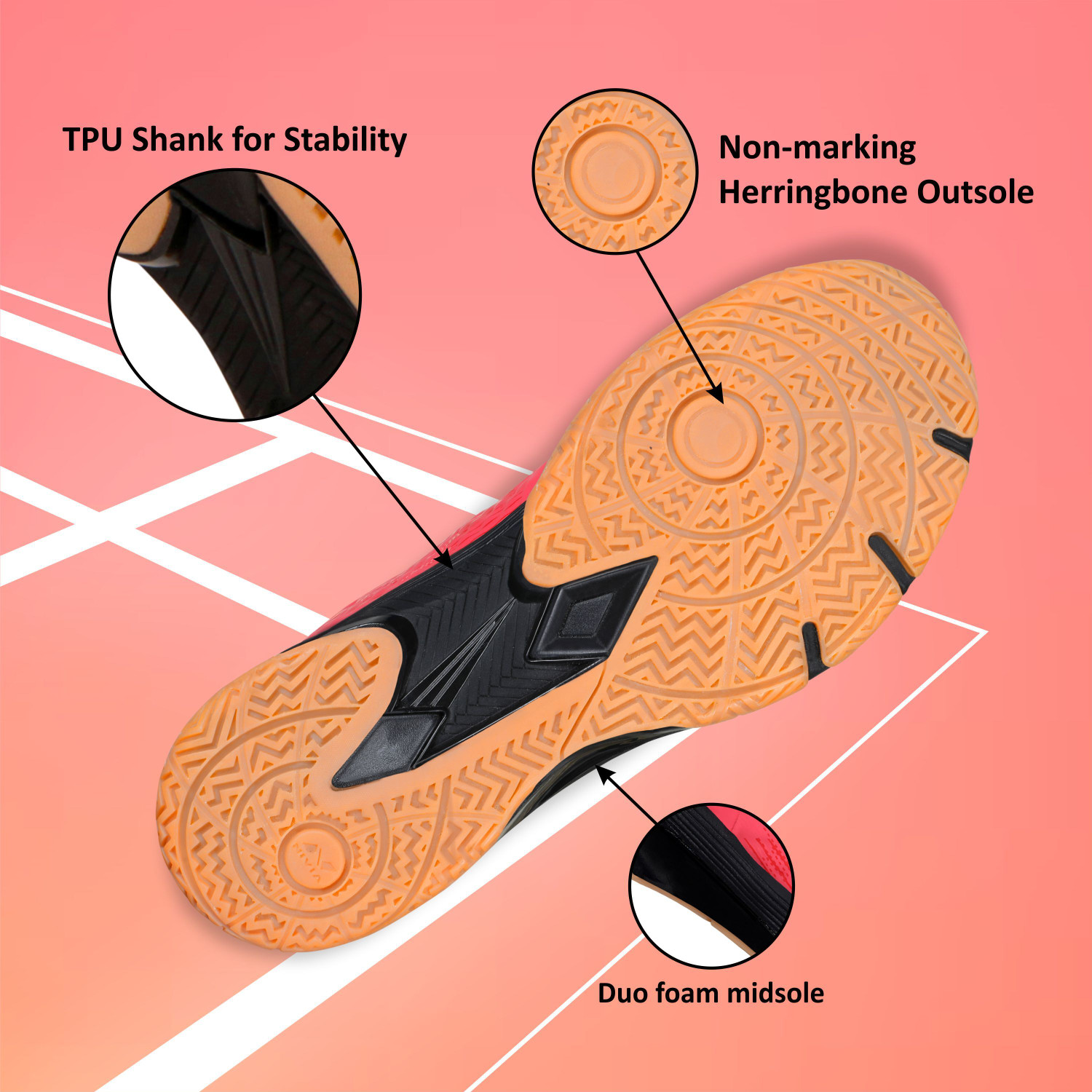 Image of NIVIA Powerstrike 3.0 Badminton Shoes For Men