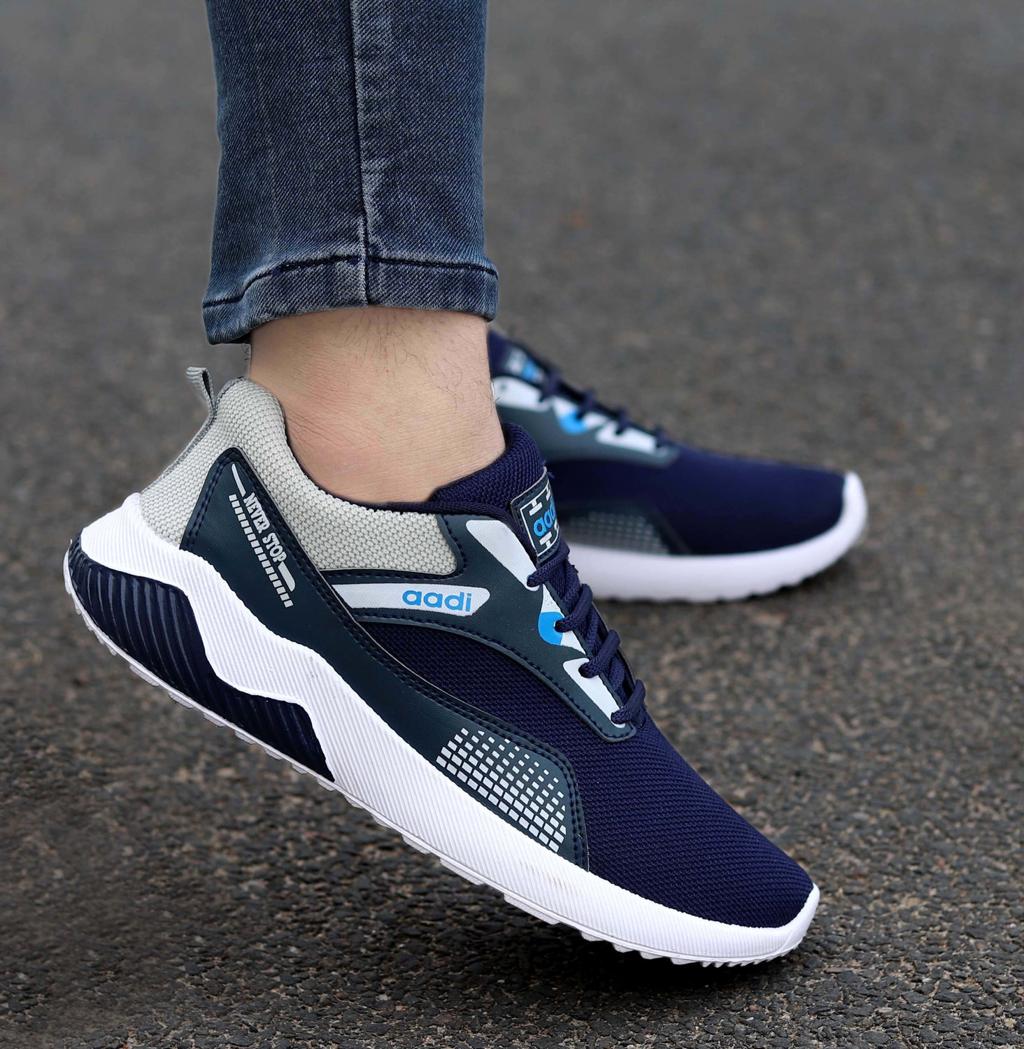 Mens blue summer shoes sales