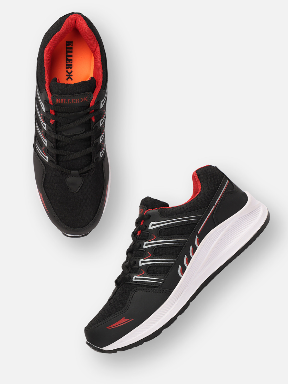 Image of KILLER K-OXIFIT Black Red Running Shoes For Men