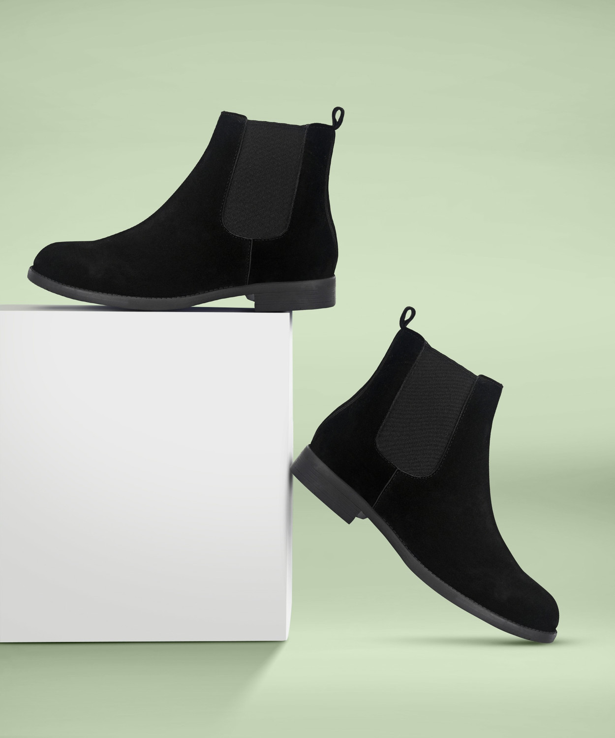 Image of Hirel's Suede Chelsea|Soft Cushioned Insole |Slip-Resistance Boots For Men