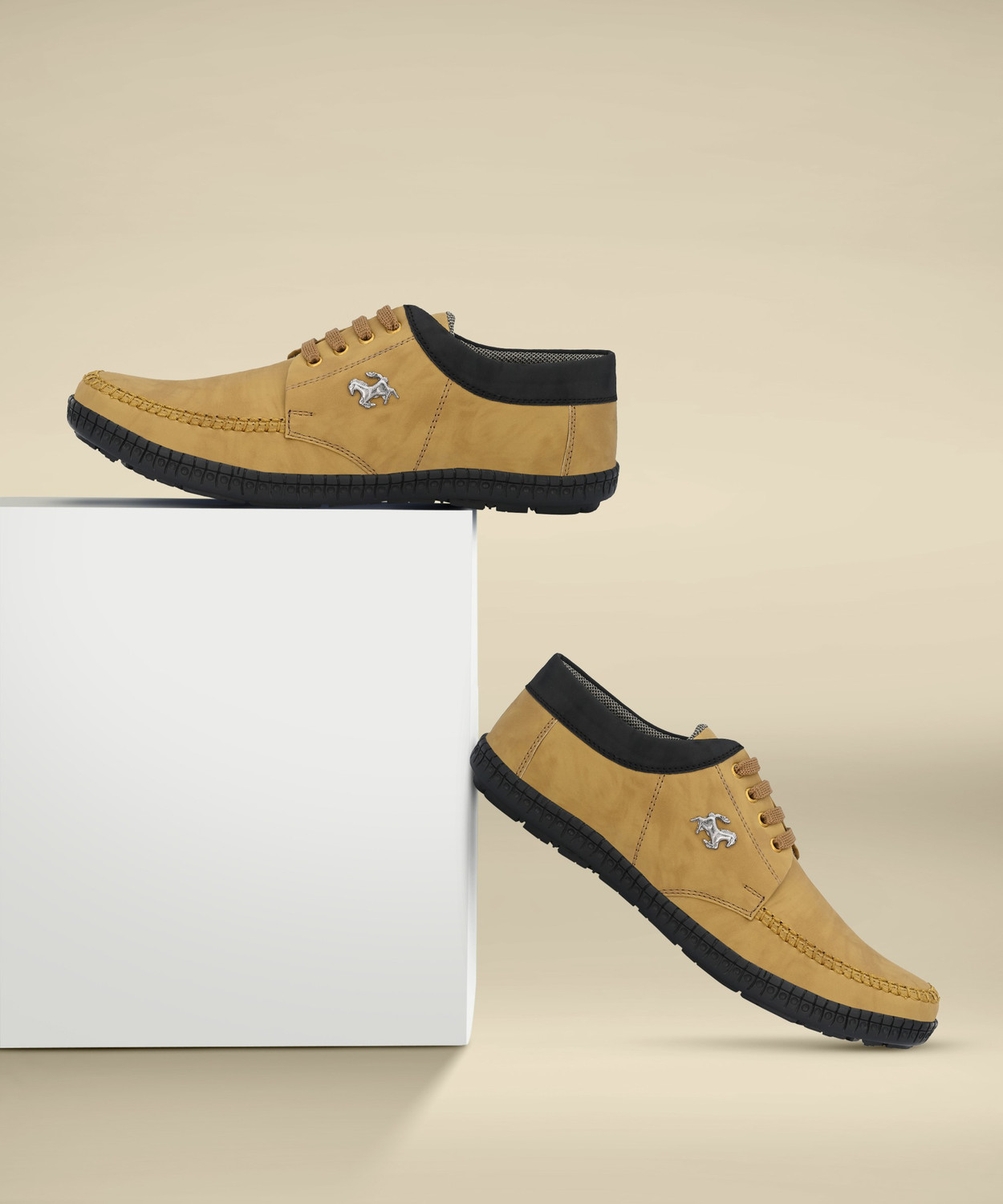 sixXplus casual shoes for men beige Casuals For Men Beige