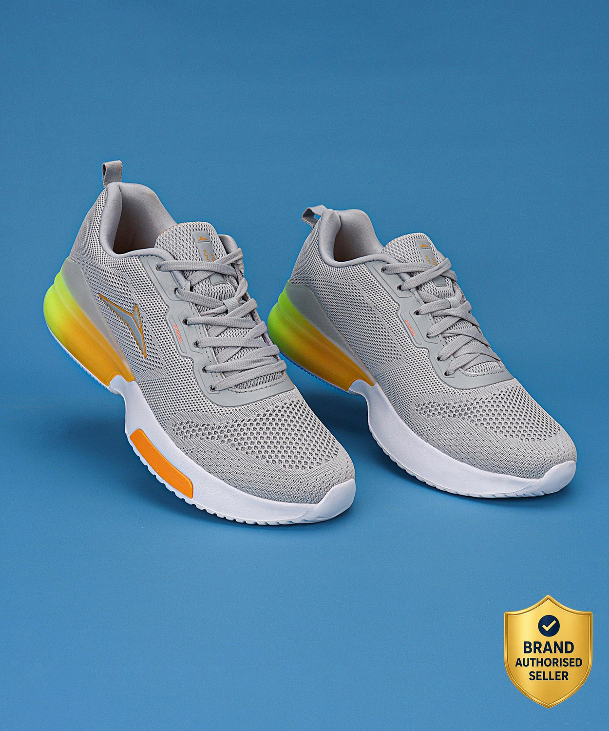Image of Bacan Men's Premium Casual Sneakers | Stylish Lace-Up Shoes for Daily & Outdoor Wear Running Shoes For Men (Grey , 9)