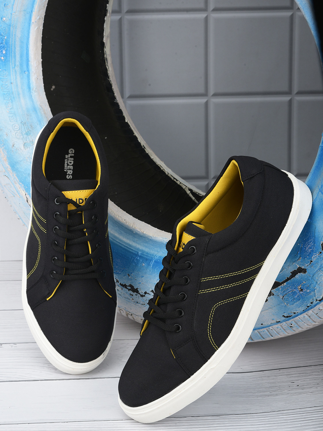 LIBERTY Gliders HYPER L1 Canvas Shoes For Men Black Price History