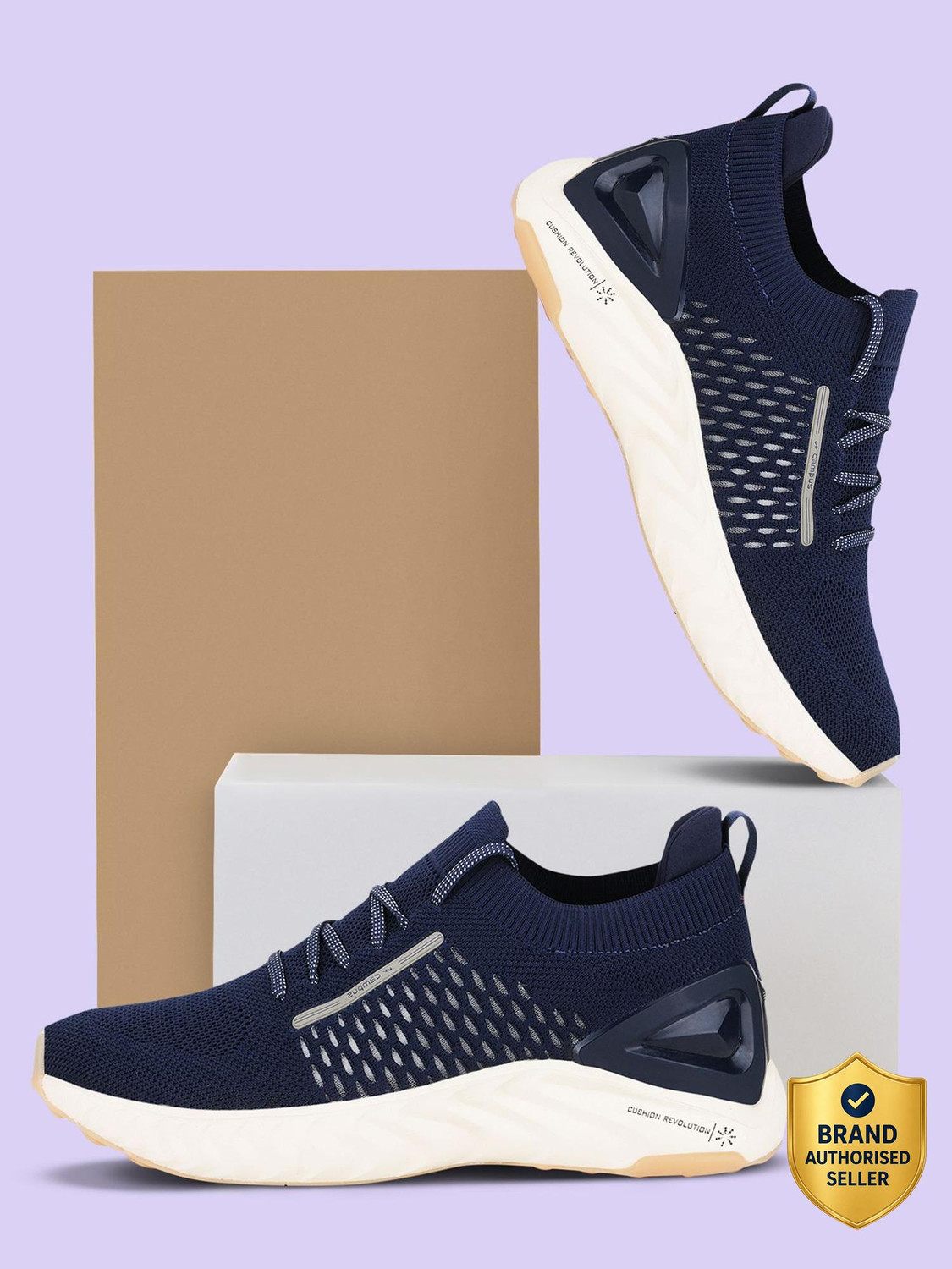STREET-RUN Running Shoes For Men  (Navy)